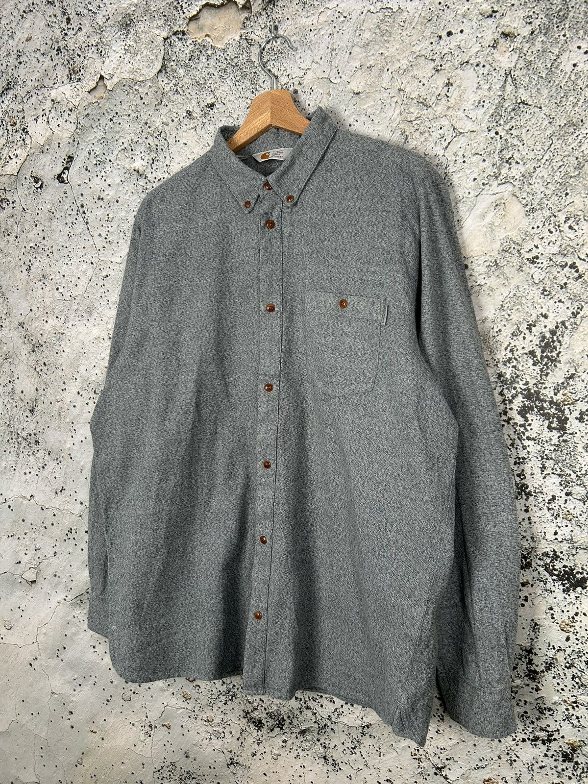 Carhartt Carhartt WIP Cram Shirt Grey Streetwear Workwear Skate Size US XXL / EU 58 / 5 - 2 Thumbnail
