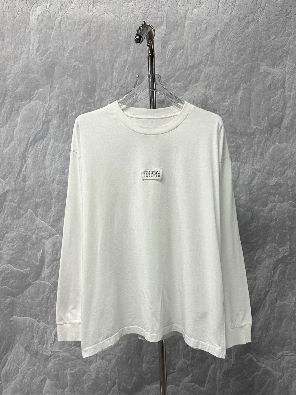 MM6 MM6 Maison Margiela Logo Print Long Sleeve T-Shirt US L Size US L / EU 52-54 / 3 - 1 Thumbnail
