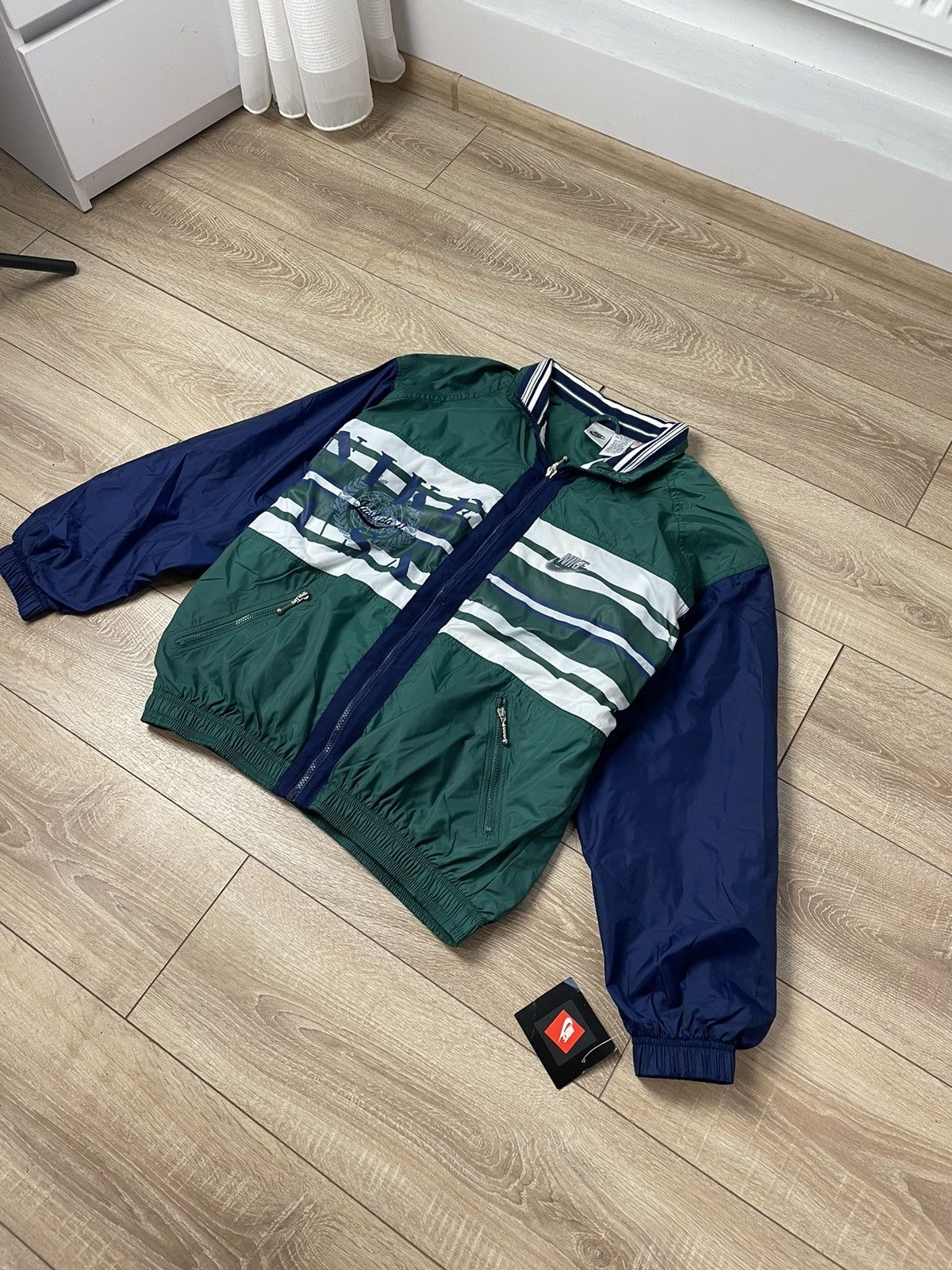 Nike Nike Vintage Nylon Track Jacket Full Zip 90-s Size US M / EU 48-50 / 2 - 2 Thumbnail