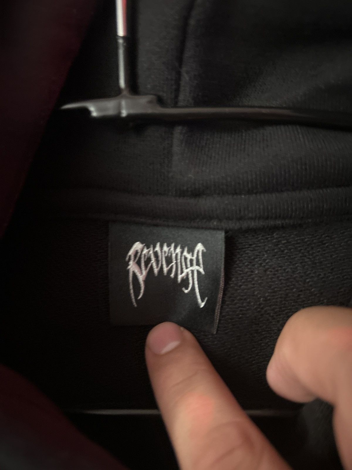 Revenge GRIM REAPER HOODIE BLACK/RED Size US XL / EU 56 / 4 - 6 Thumbnail