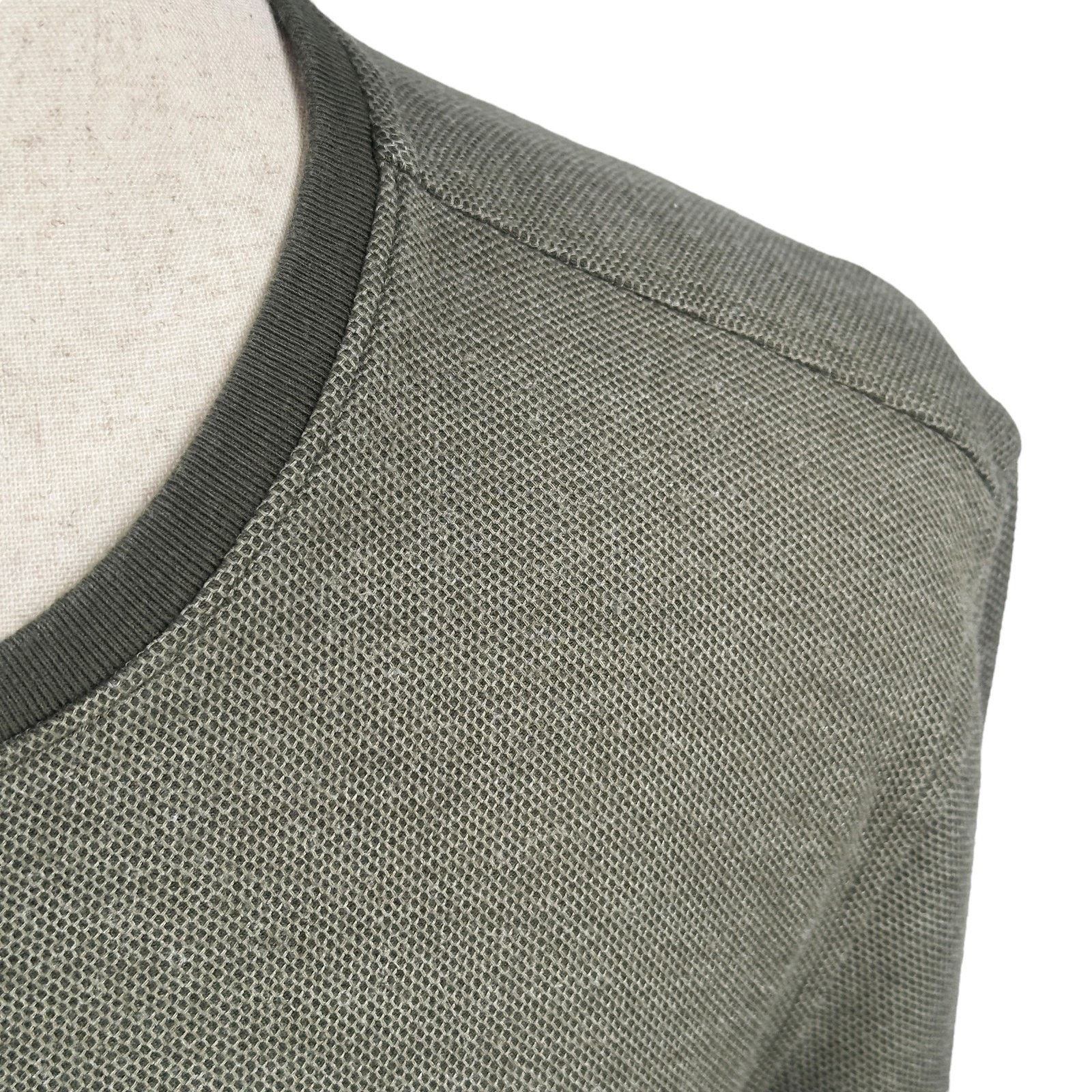 UNTUCKit Untuckit Henley Shirt Men’s XL Green Cotton Waffle Knitted Size US XL / EU 56 / 4 - 4 Thumbnail