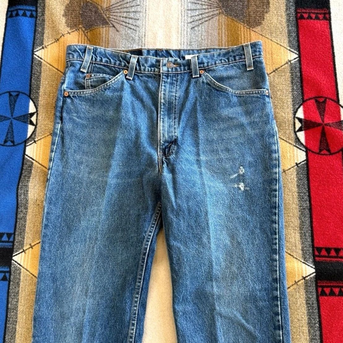 Levi's VINTAGE Levi’s 517 Orange Tab Jeans 90s Mens 36x30 Made In USA Blue Size US 36 / EU 52 - 5 Thumbnail