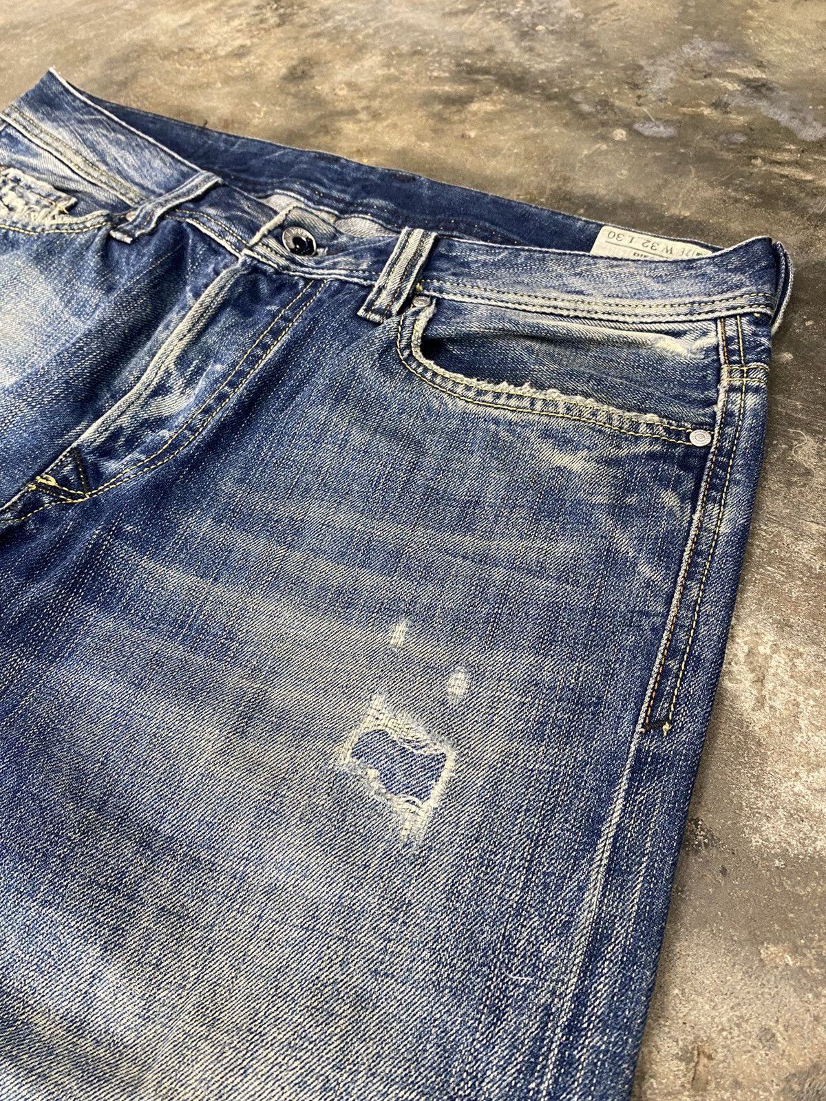 Diesel × Japanese Brand × Vintage Diesel industries blue jeans wash Size US 32 / EU 48 - 4 Thumbnail