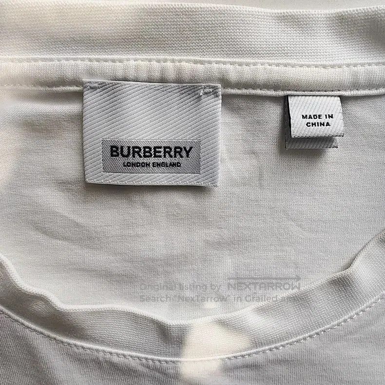 Burberry Burberry White Short Sleeve Embroidered T. Size US S / EU 44-46 / 1 - 3 Thumbnail