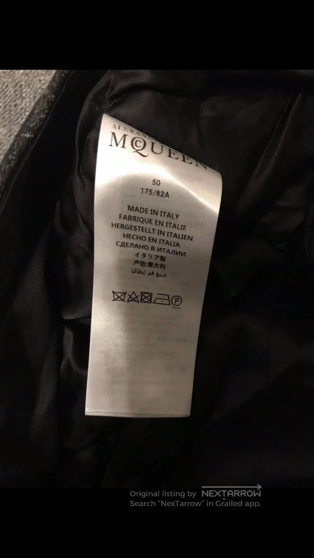 Alexander McQueen Black Graphic Print Casual Pants Size 34. Size US 34 / EU 50 - 6 Thumbnail