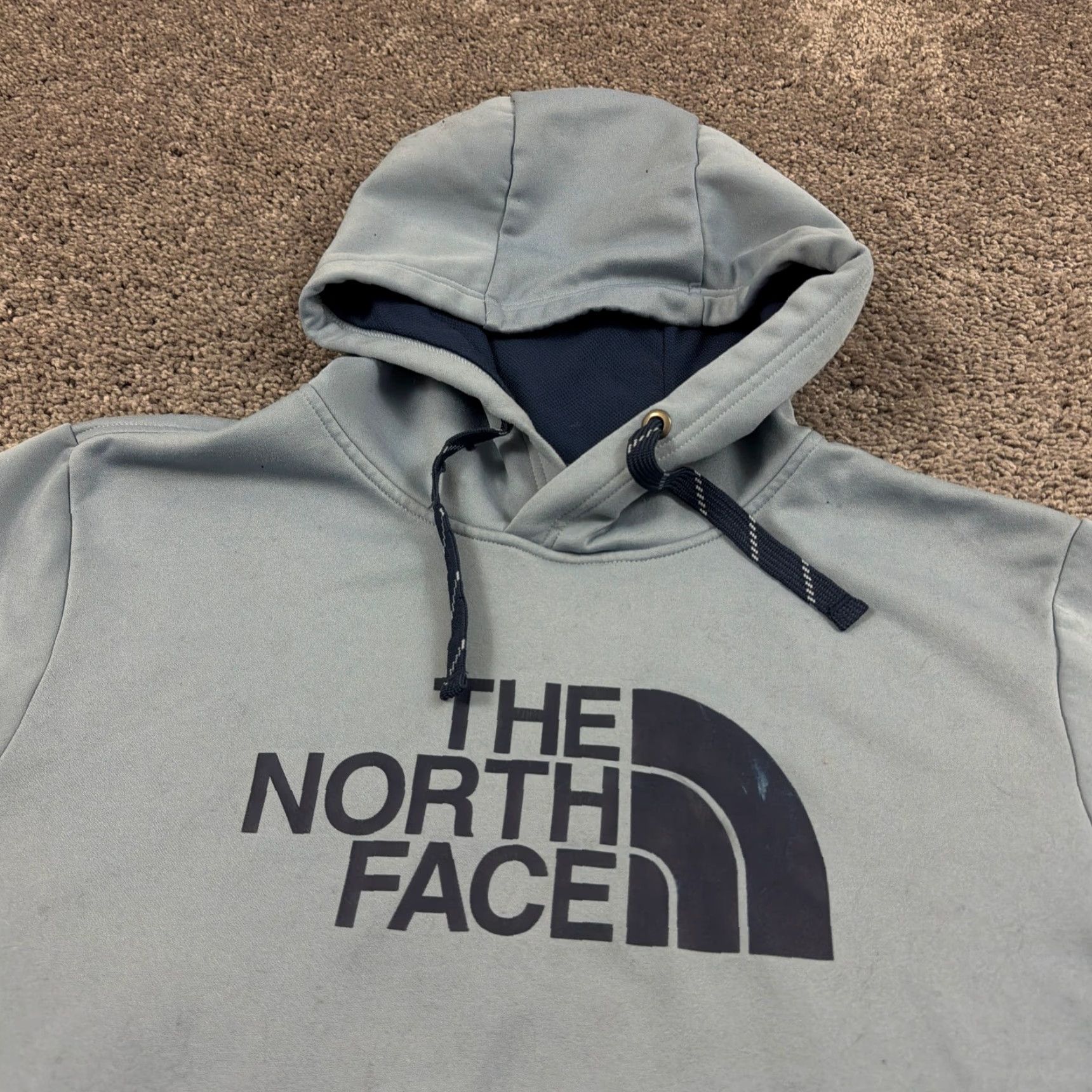 The North Face The North Face Hoodie Mens L Blue Fleece Pullover Sweatshirt Pockets Drawstring Size US L / EU 52-54 / 3 - 2 Thumbnail