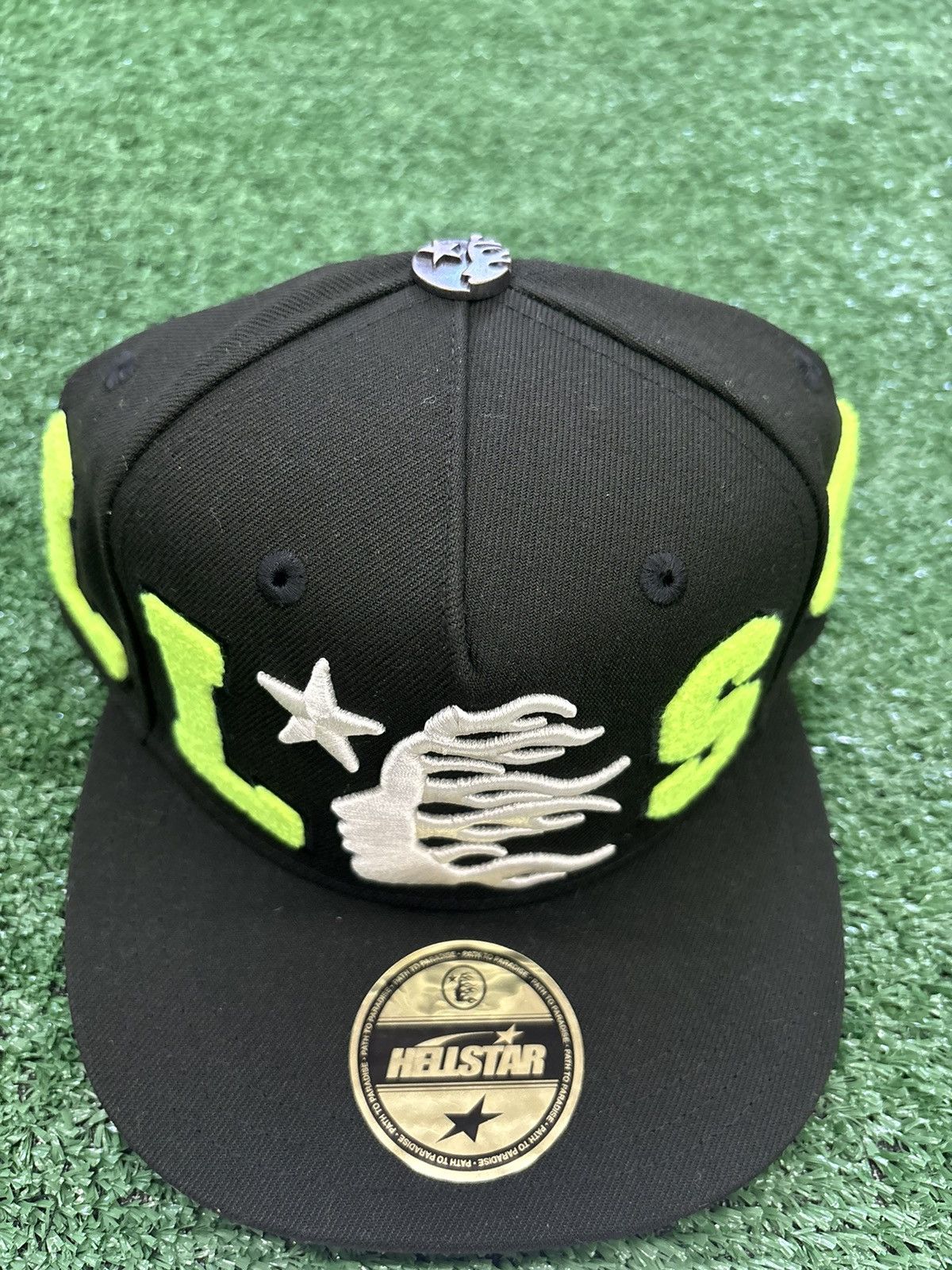 HELLSTAR Hellstar Neon Black OG Patch Fitted Hat 7 1/4 Size ONE SIZE - 2 Thumbnail