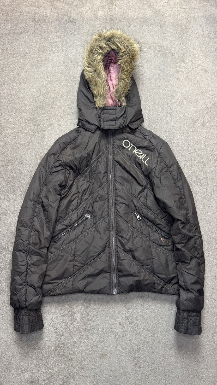 Japanese Brand O’Neill Y2K faux fur jacket Ifsixwasnine LGB Goa style Size US S / EU 44-46 / 1 - 1 Thumbnail