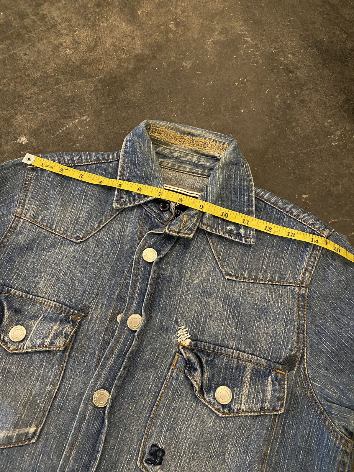 Beauty Beast × Japanese Brand Love & Peace Japan Bagarch Denim Long Shirt Size US S / EU 44-46 / 1 - 12 Thumbnail