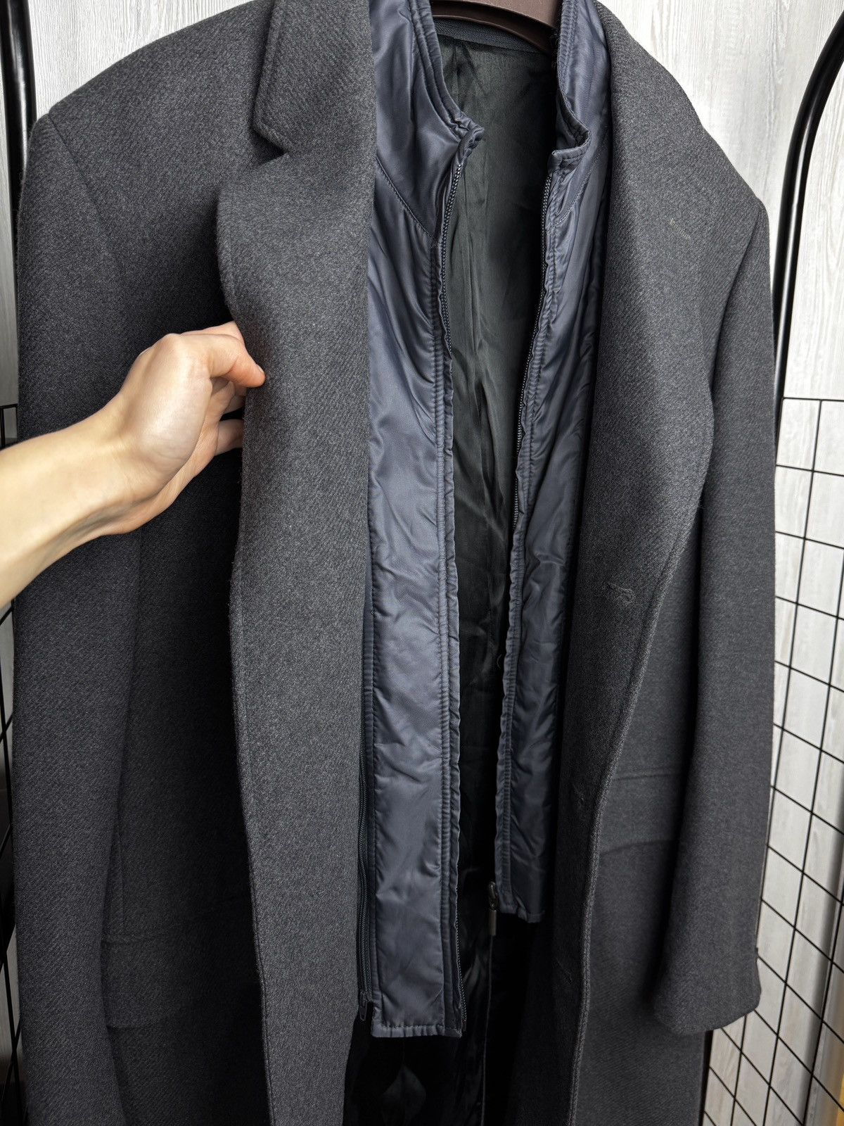 Ballantyne Ballantyne 100% Wool grey heavy coat with lining Italy made Size US XL / EU 56 / 4 - 12 Thumbnail