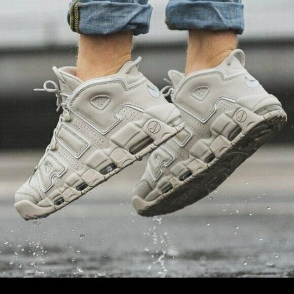 Nike Nike Air More Uptempo GS - 6.5/7US, Light Bone (2017) Size US 7 / IT 37 - 4 Thumbnail
