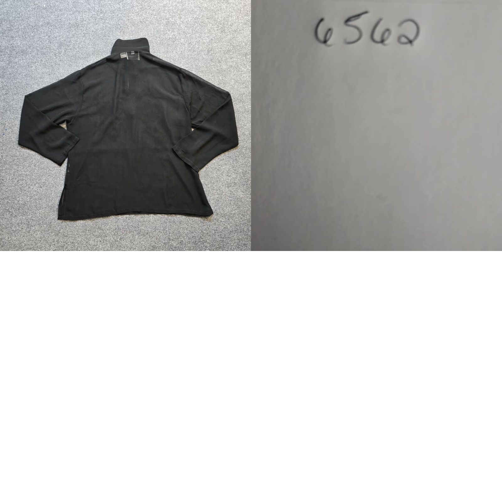 Vintage VINTAGE Phenomenon Top Womens Large Black Sheer Velvet Collared Witch Goth 90S Size L / US 10 / IT 46 - 8 Thumbnail