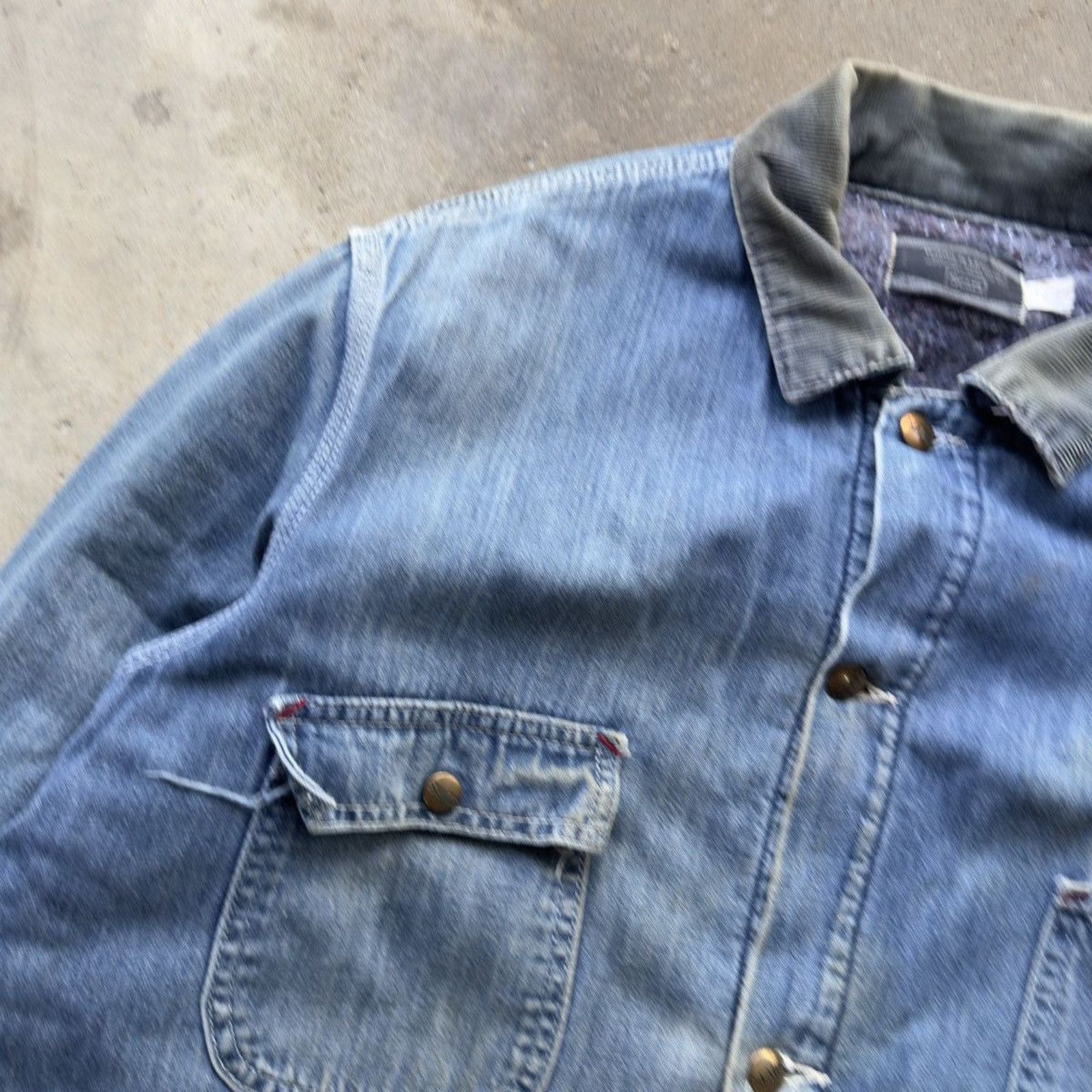 Vintage Thrashed Faded Distressed Sears Chore Coat ERD Grunge RRL Size US XL / EU 56 / 4 - 13 Thumbnail