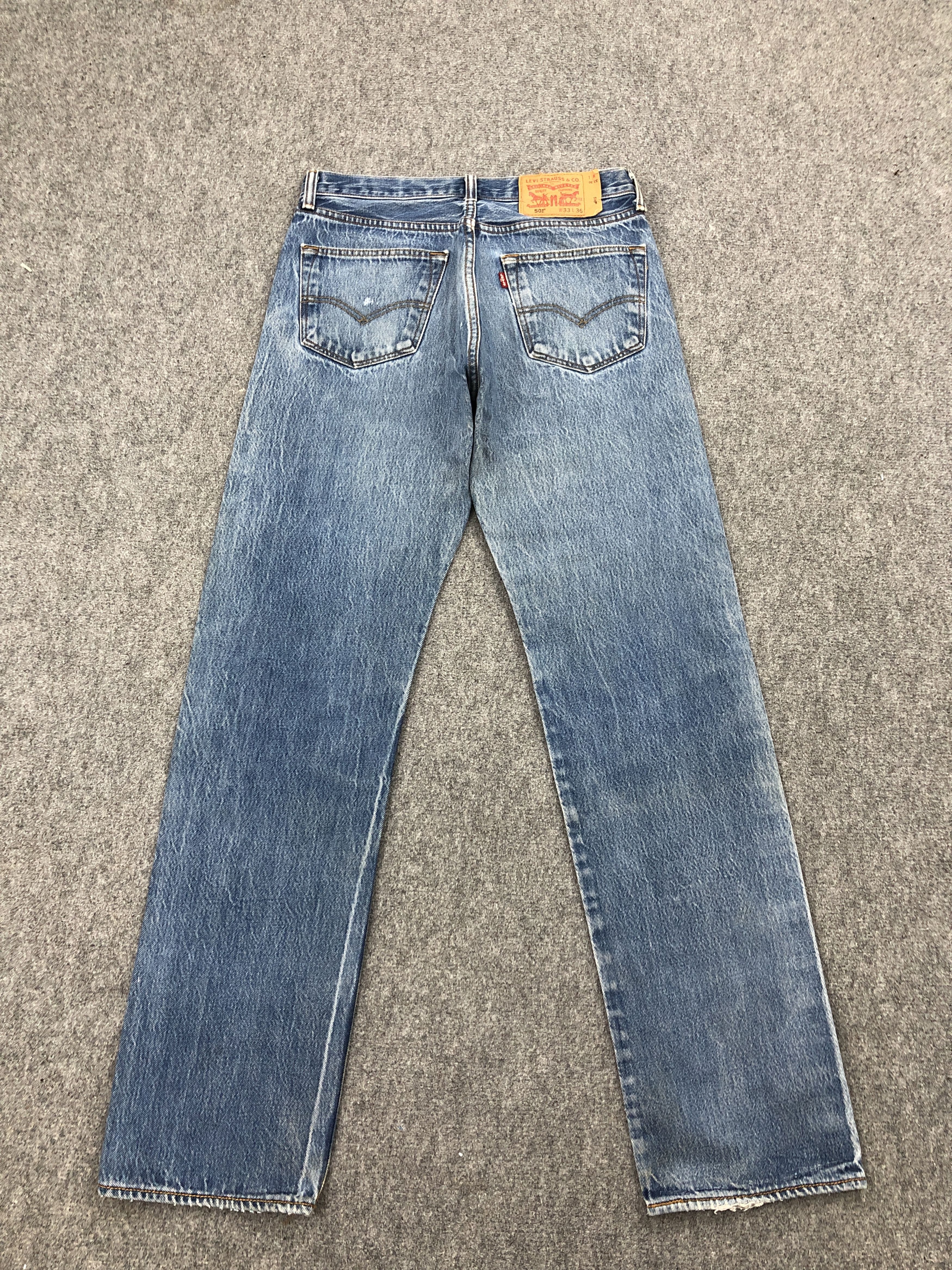 Levi's × Vintage Vintage Levis 501 Stone Washed Denim Jeans Size US 30 / EU 46 - 3 Thumbnail