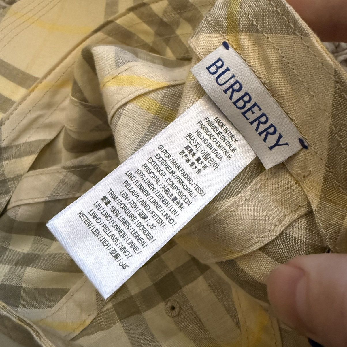 Burberry Burberry hat cap size S checked B logo baseball Size ONE SIZE - 3 Thumbnail