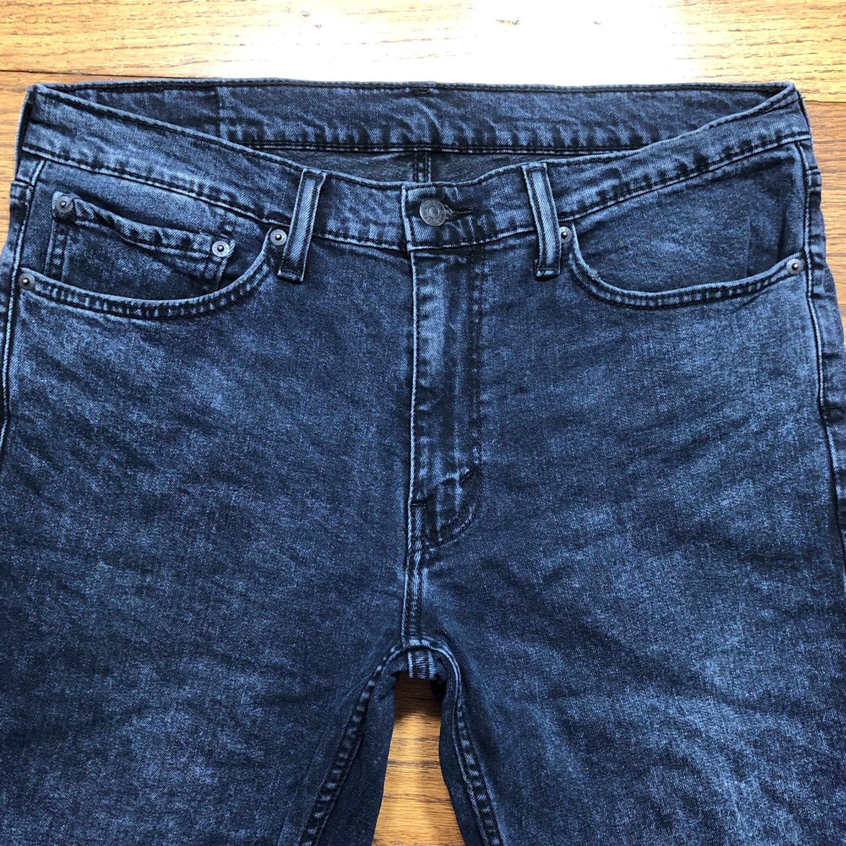 Levi's Levi's 511 Jeans Slim Straight Black Mens 36x30 City Casual 501 Series Logo Pockets Zip Denim Cotton Blend Leather Tag? Size US 36 / EU 52 - 4 Thumbnail