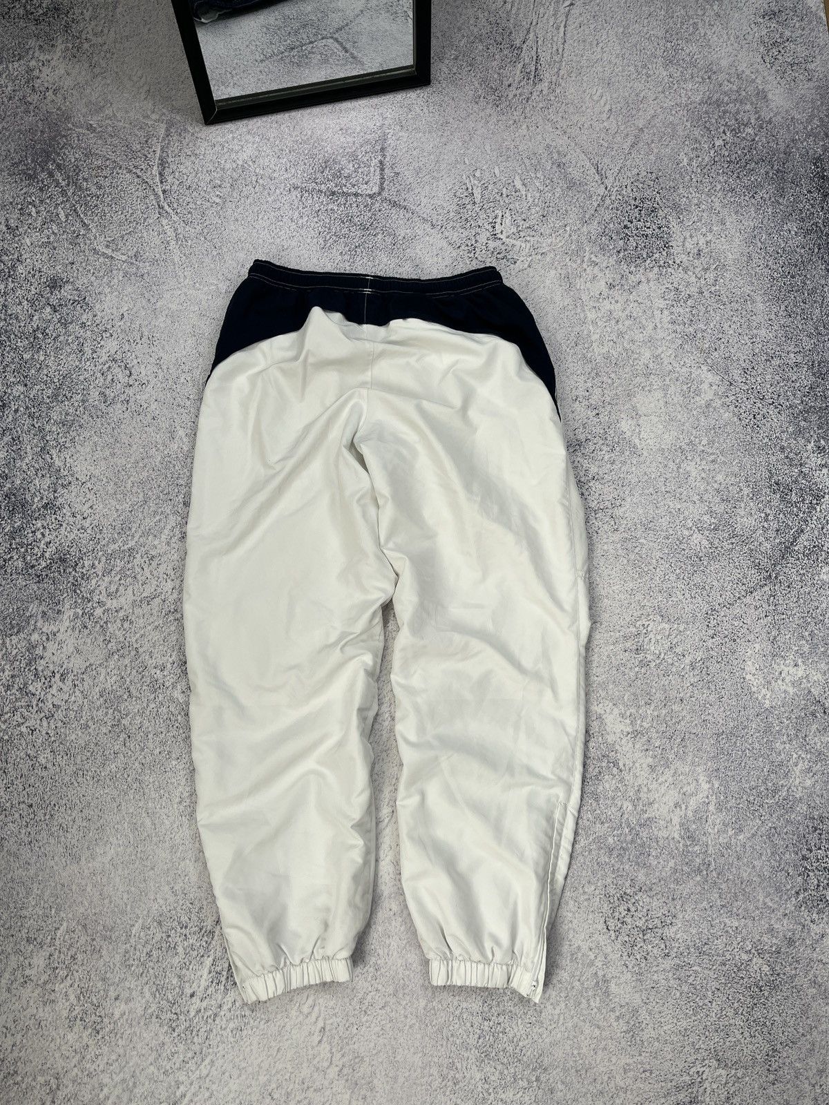 Lacoste × Vintage Vintage Lacoste White Nylon Track Pants Y2K Drill Style Rare Size US 38 / EU 54 - 19 Thumbnail