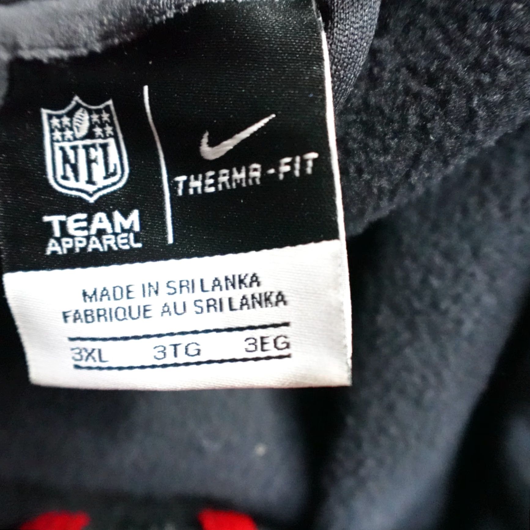 Nike VINTAGE Nike Full Zip Hoodie 3XL Black Satin Polyester Therma-Fit Football Men Hoodie mens Football 3XL Black Nike Hoodie Therma-Fit Full Zip Size US XXL / EU 58 / 5 - 5 Thumbnail