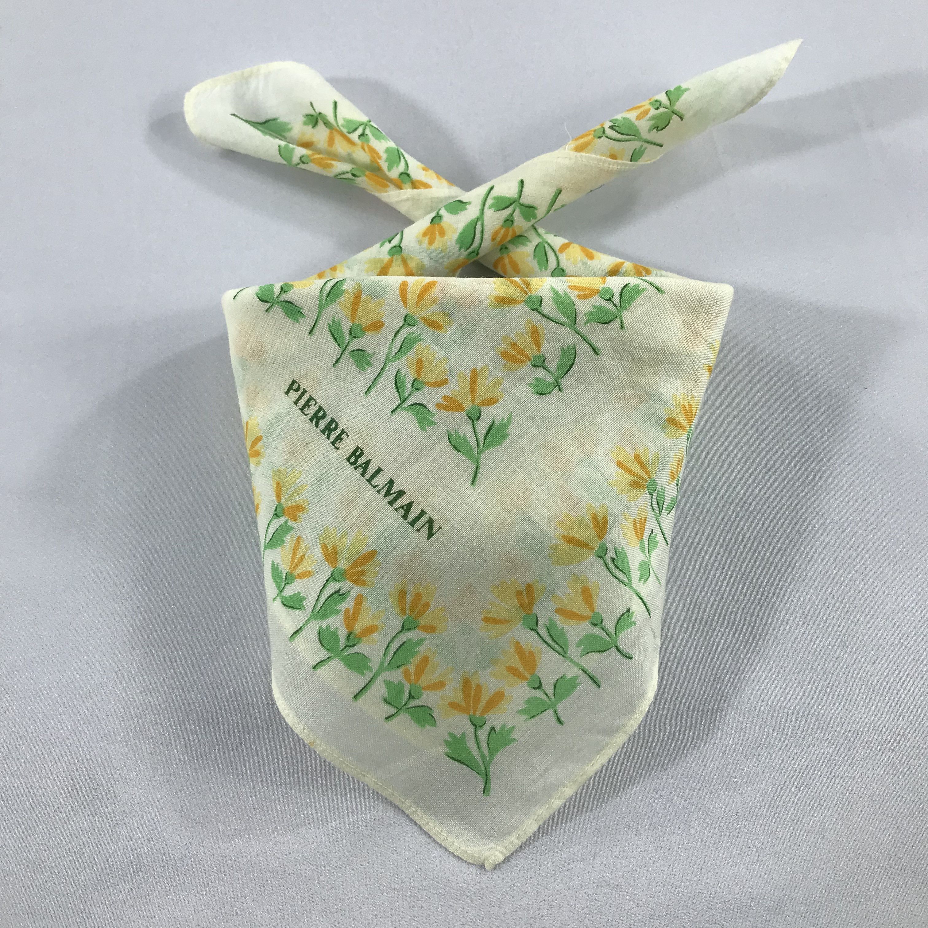 Pierre Balmain × Vintage Pierre Balmain Bandana / Handkerchief / Neckerchief - S2464 Size ONE SIZE - 3 Thumbnail