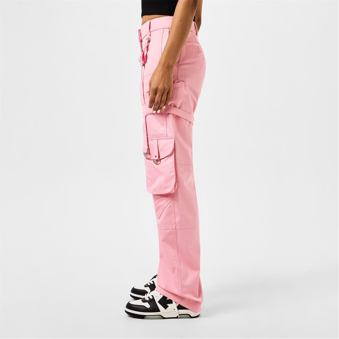 Off-White o1g2r1mq1224 Cargo Trouser in Pink Size 40" / US 18 - 4 Thumbnail