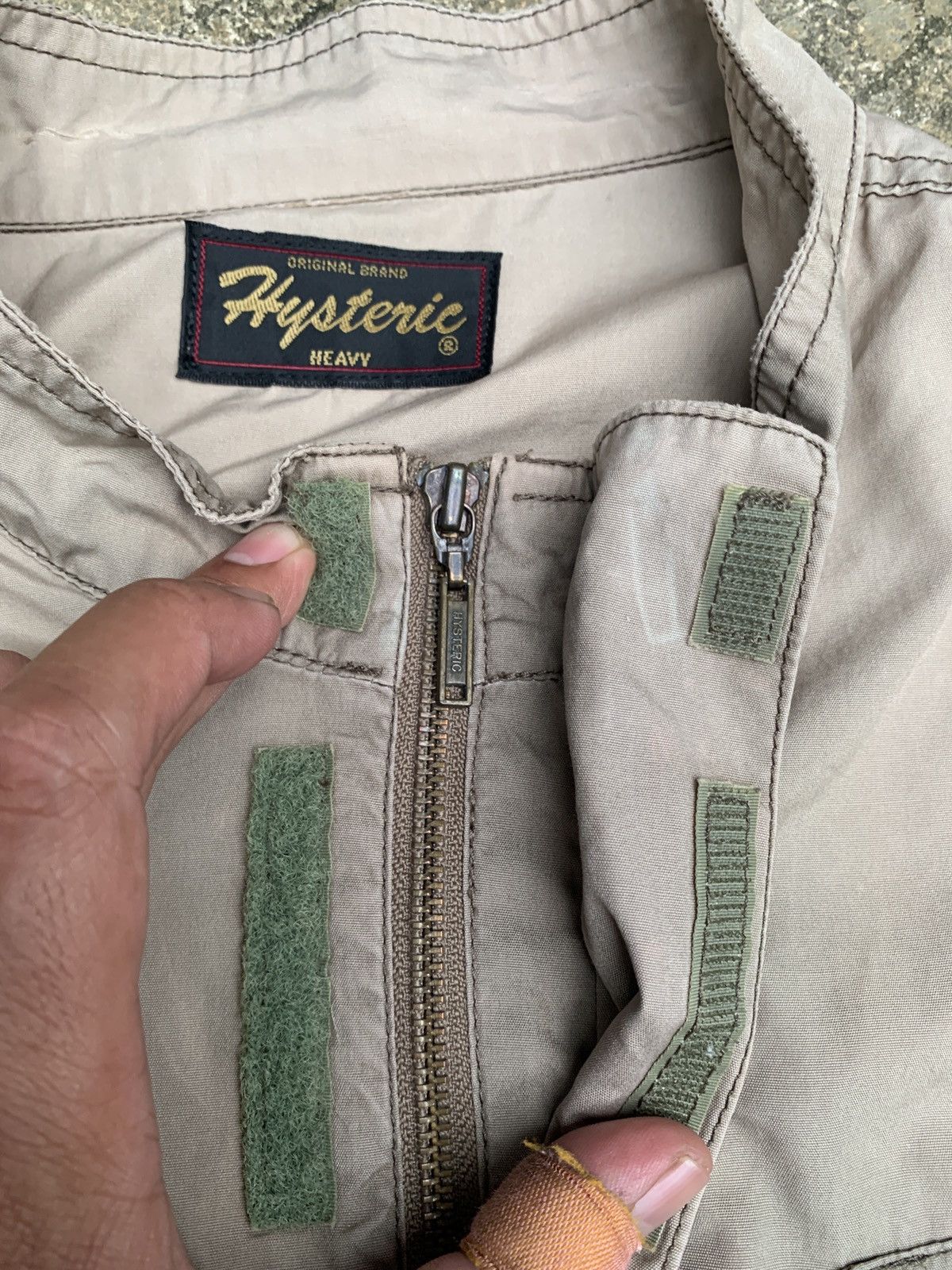 Hysteric Glamour × Japanese Brand × Vintage 2000s Hysteric Glamour Japan Disstressed Work Jacket Size US L / EU 52-54 / 3 - 5 Thumbnail