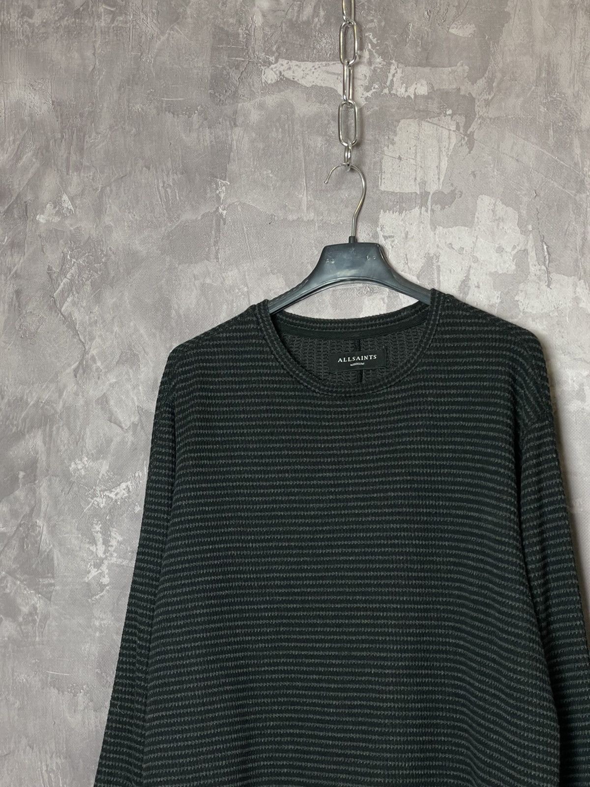 Allsaints × Vintage ALLSAINTS Sweater asphalt grey opium rare gothic bottega Size US M / EU 48-50 / 2 - 6 Thumbnail