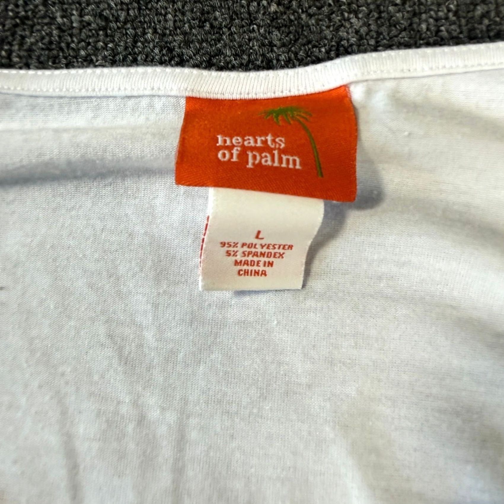 Vintage VINTAGE Heart of Palm White Green Tee Large Tropical Floral Beach Mcbling Graphic Toucan Y2k Women Size L / US 10 / IT 46 - 3 Thumbnail