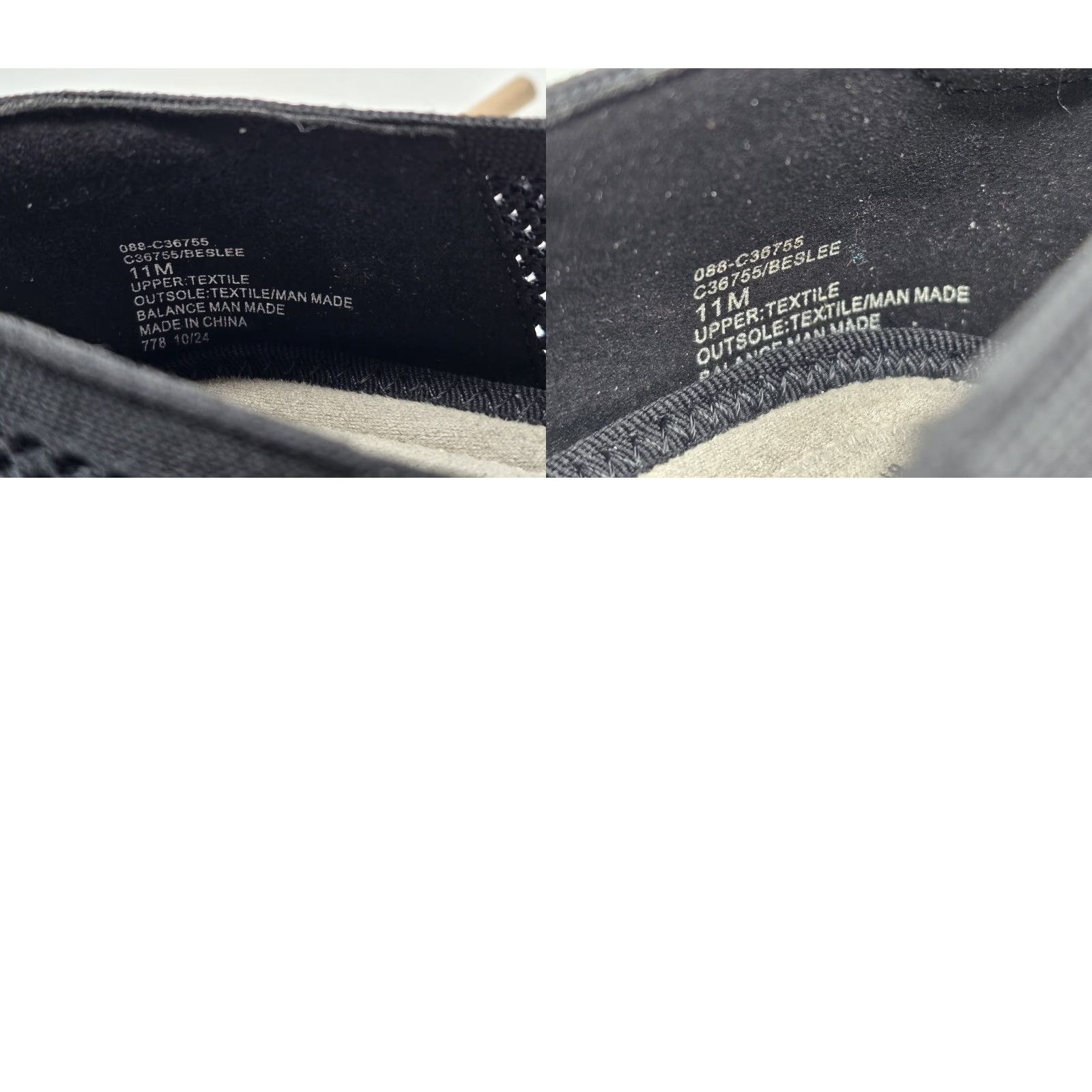 Vintage NIB CLIFFS BY WHITE MOUNTAIN Women’s Beslee Flats - Black/Fabric - Size 11 Size US 11 / IT 41 - 9 Thumbnail