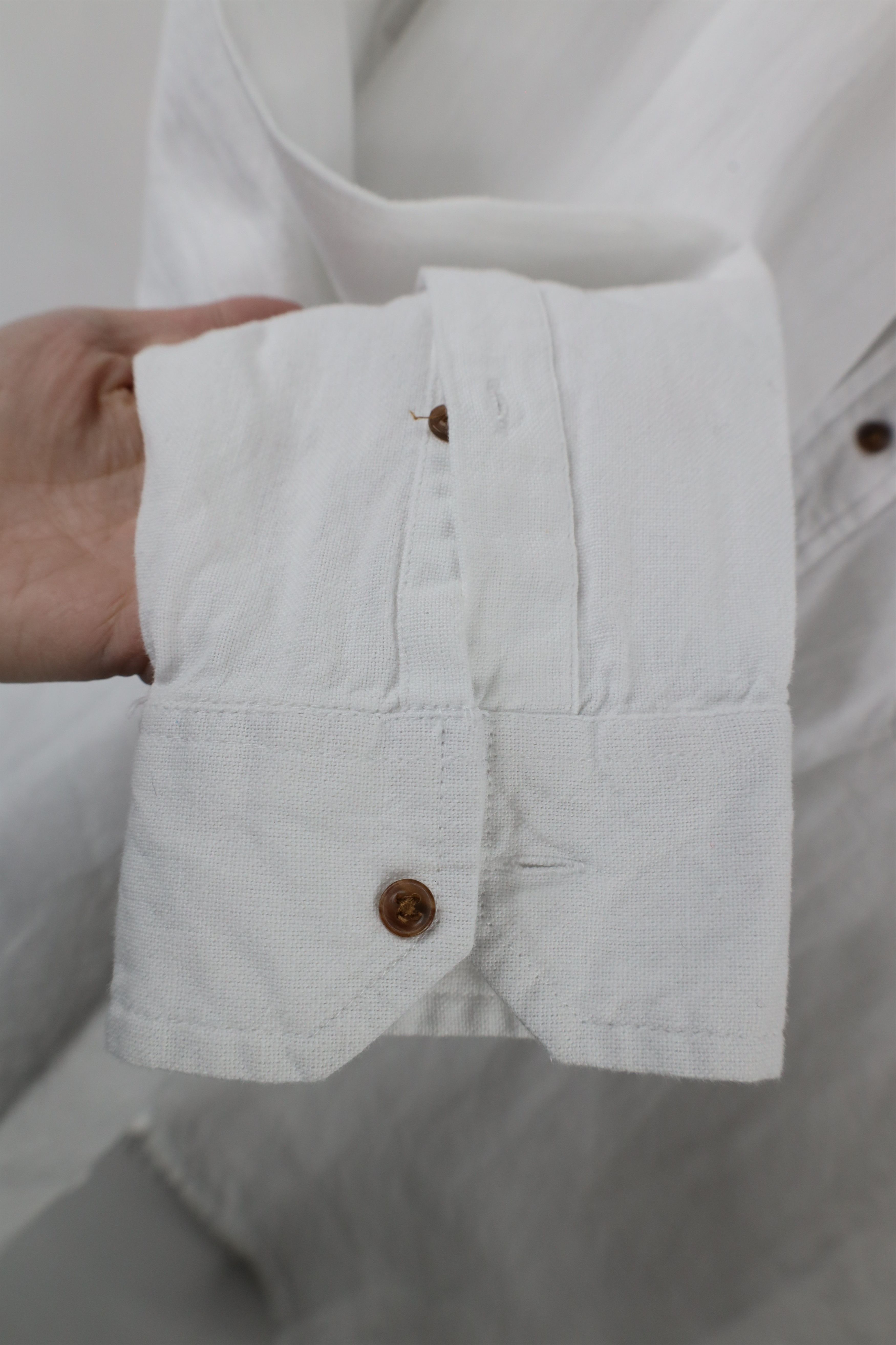 Vintage Vintage Streetwear Blend Grandpa Band Collar Button Shirt Size US L / EU 52-54 / 3 - 8 Thumbnail