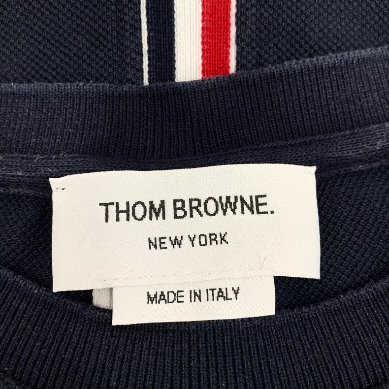 Thom Browne Thom Browne size2 Dark blue cotton round neck short sleeves Size US M / EU 48-50 / 2 - 6 Thumbnail