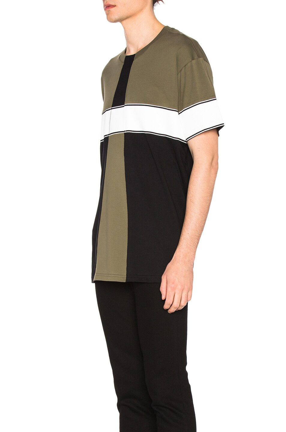 Givenchy Khaki Colourblock Oversized T-Shirt Size US S / EU 44-46 / 1 - 3 Thumbnail