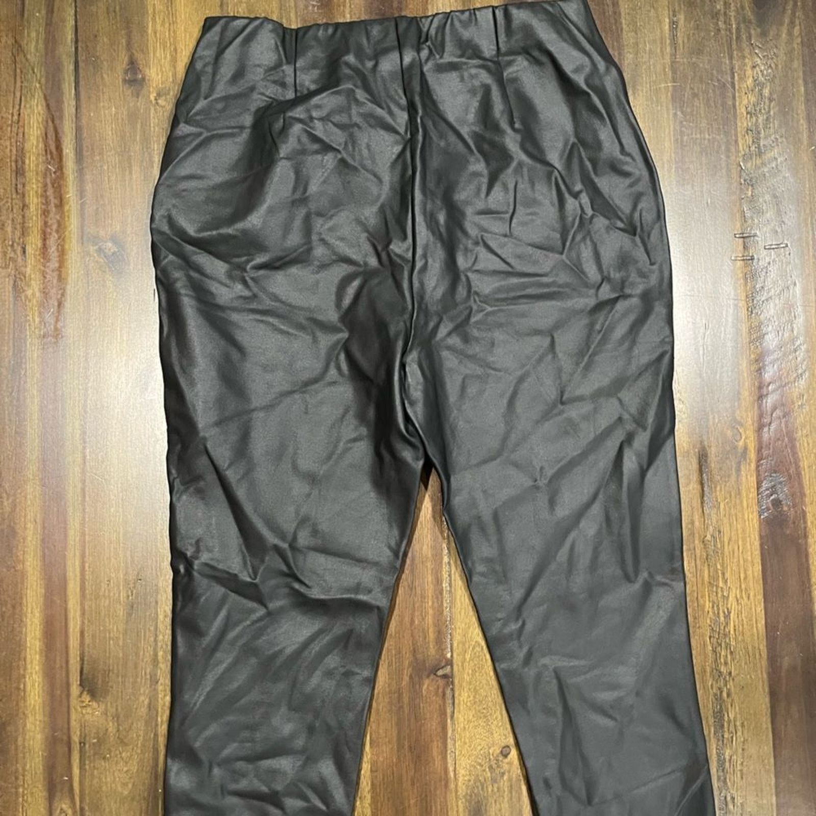 Vintage J. Jill Smoothing Ponte Leggings Faux Leather Size Small Size 26" / US 2 / IT 38 - 7 Thumbnail
