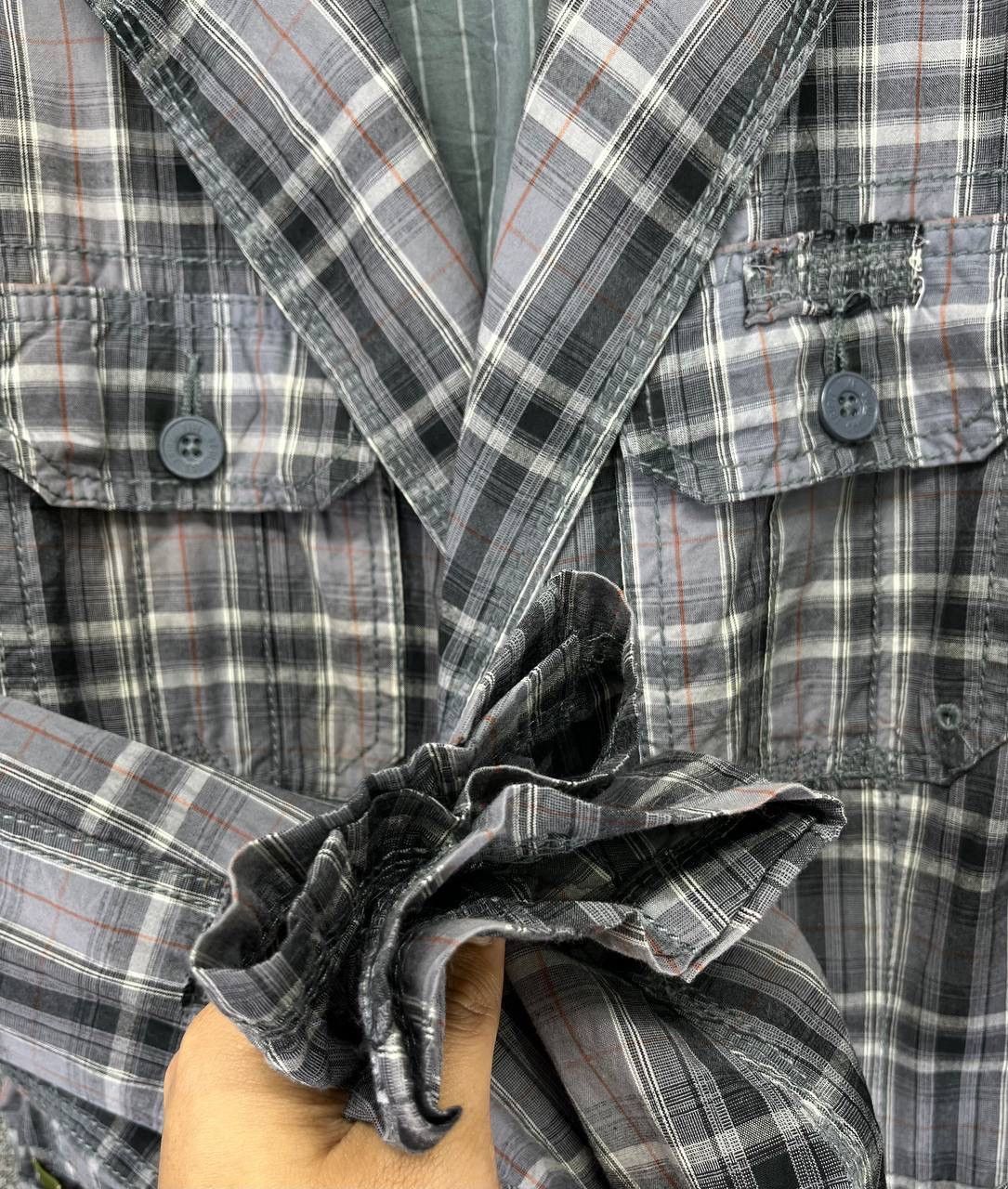 Japanese Brand Vintage Triple Five Soul Essentials Shadow Plaid Rare Jacket Size L / US 10 / IT 46 - 17 Thumbnail