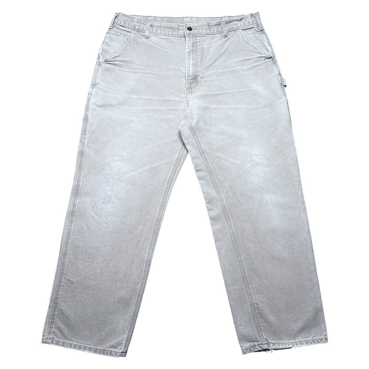 Carhartt × Vintage Vintage 2000s Carhartt Tan Carpenter Canvas Dungaree Pants Size US 37 - 1 Thumbnail