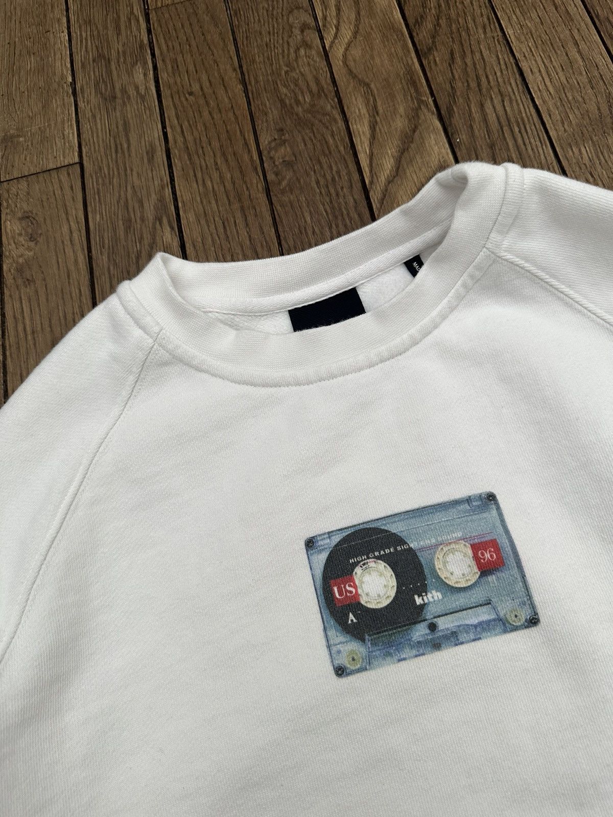 Kith Kith White Heavyweight Cassette Tape Logo Sweatshirt Medium Size US M / EU 48-50 / 2 - 2 Thumbnail