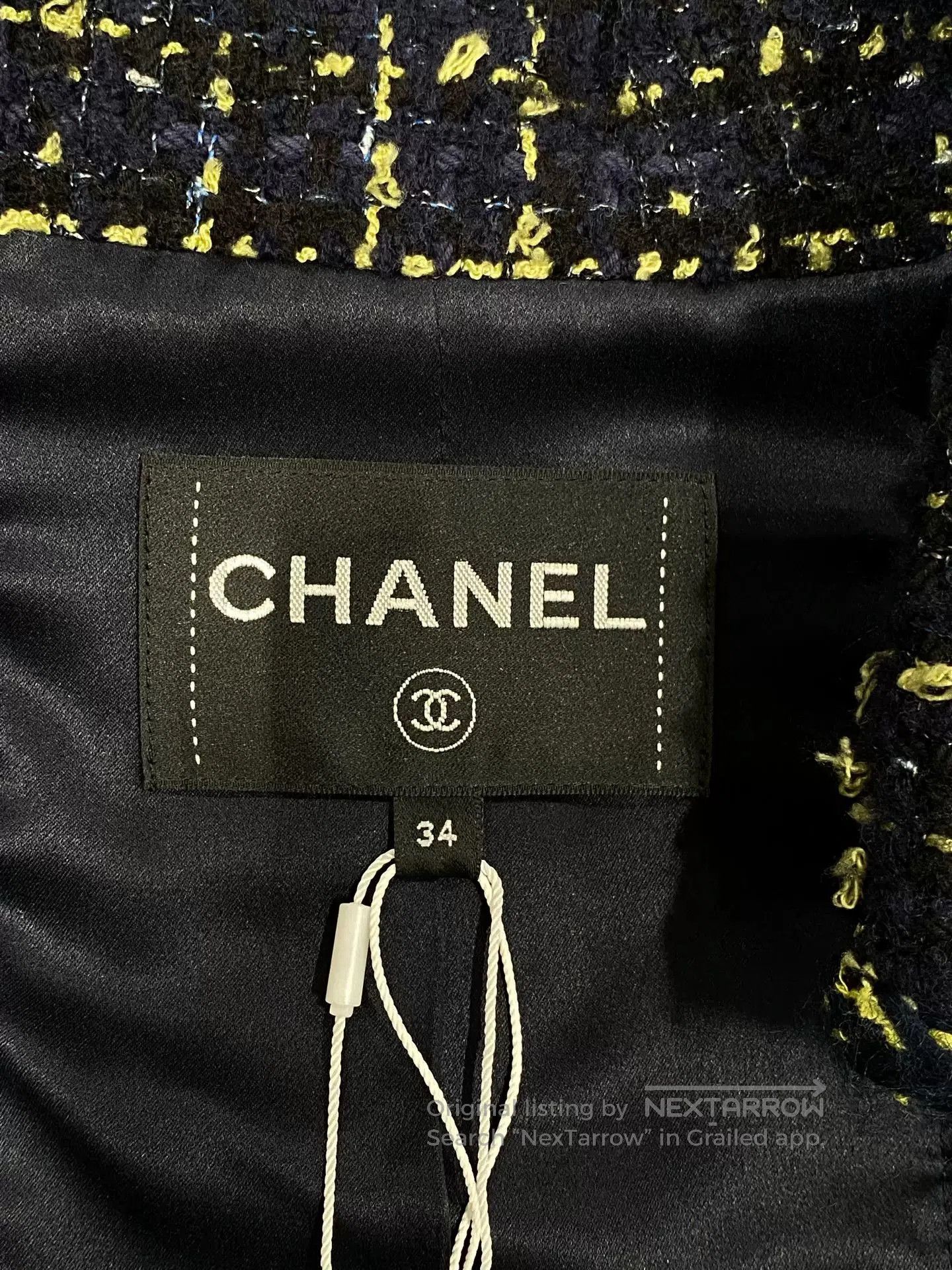 Chanel Chanel 2022 Blue Yellow Plaid Tweed Jacket. Size US S / EU 44-46 / 1 - 3 Thumbnail