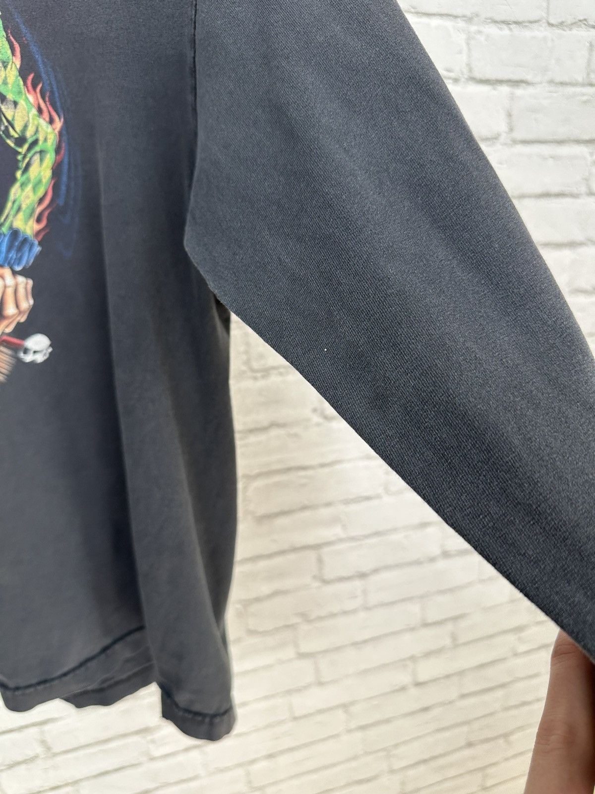 Vintage (L) THRASHED DEMENTED CLOWN Faded Vintage Longsleeve Tee Size US L / EU 52-54 / 3 - 11 Thumbnail