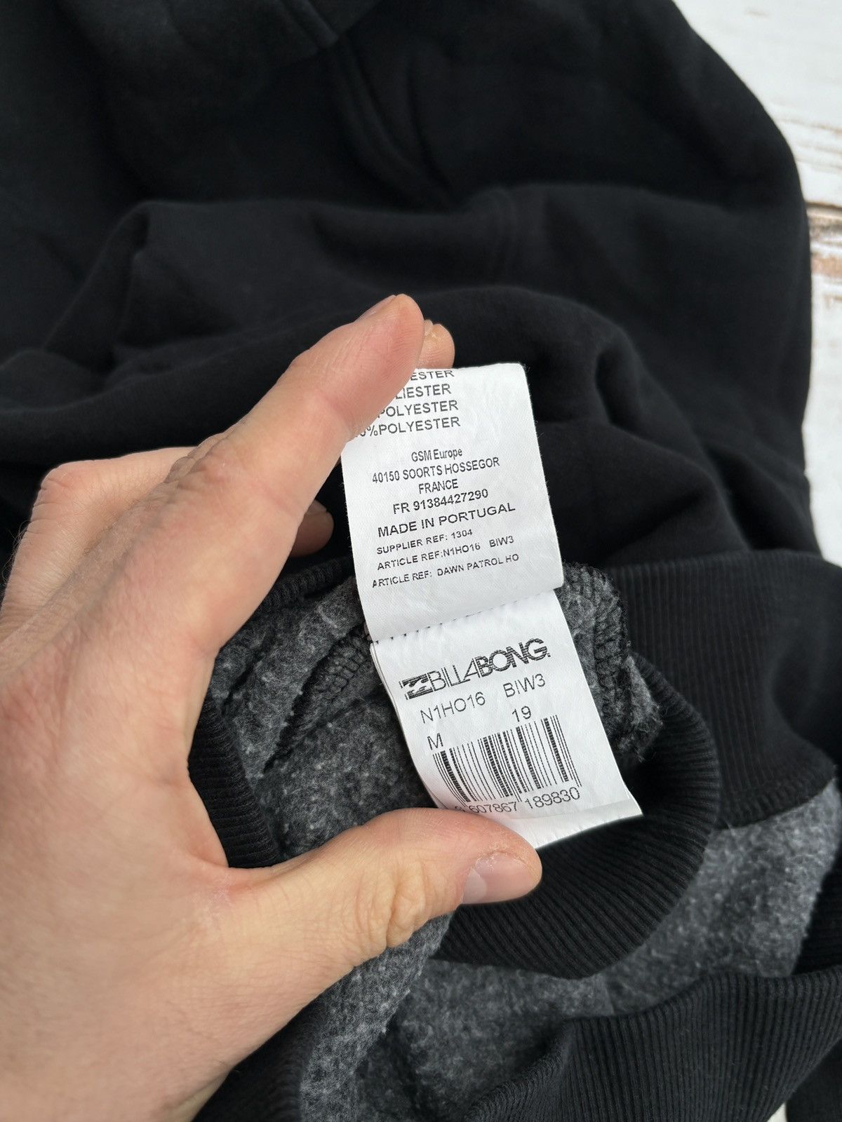 Billabong × Vintage Vintage Billabong Black Hoodie Sweatshirt Sk8 Style Boxy Size US M / EU 48-50 / 2 - 7 Thumbnail