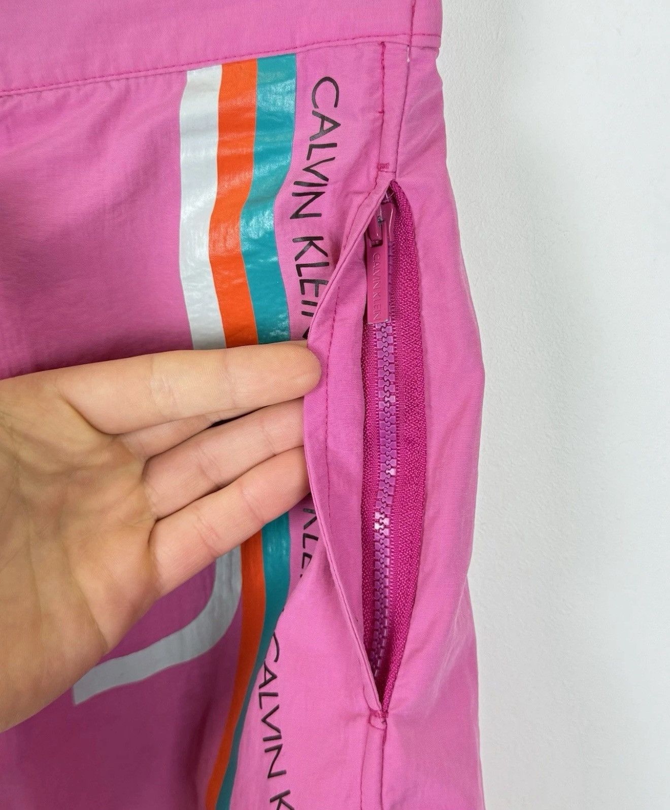 Calvin Klein Calvin Klein Swim Wear Trunks Shorts Beach Top Nylon Pockets Size US 30 / EU 46 - 5 Thumbnail