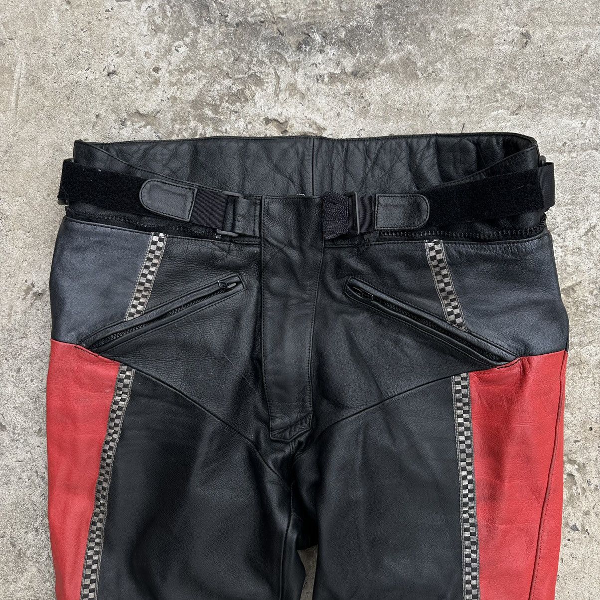 Leather Vintage Moto Leather Pants Size 58 Streetwear Y2K 00s Size US 42 / EU 58 - 6 Thumbnail