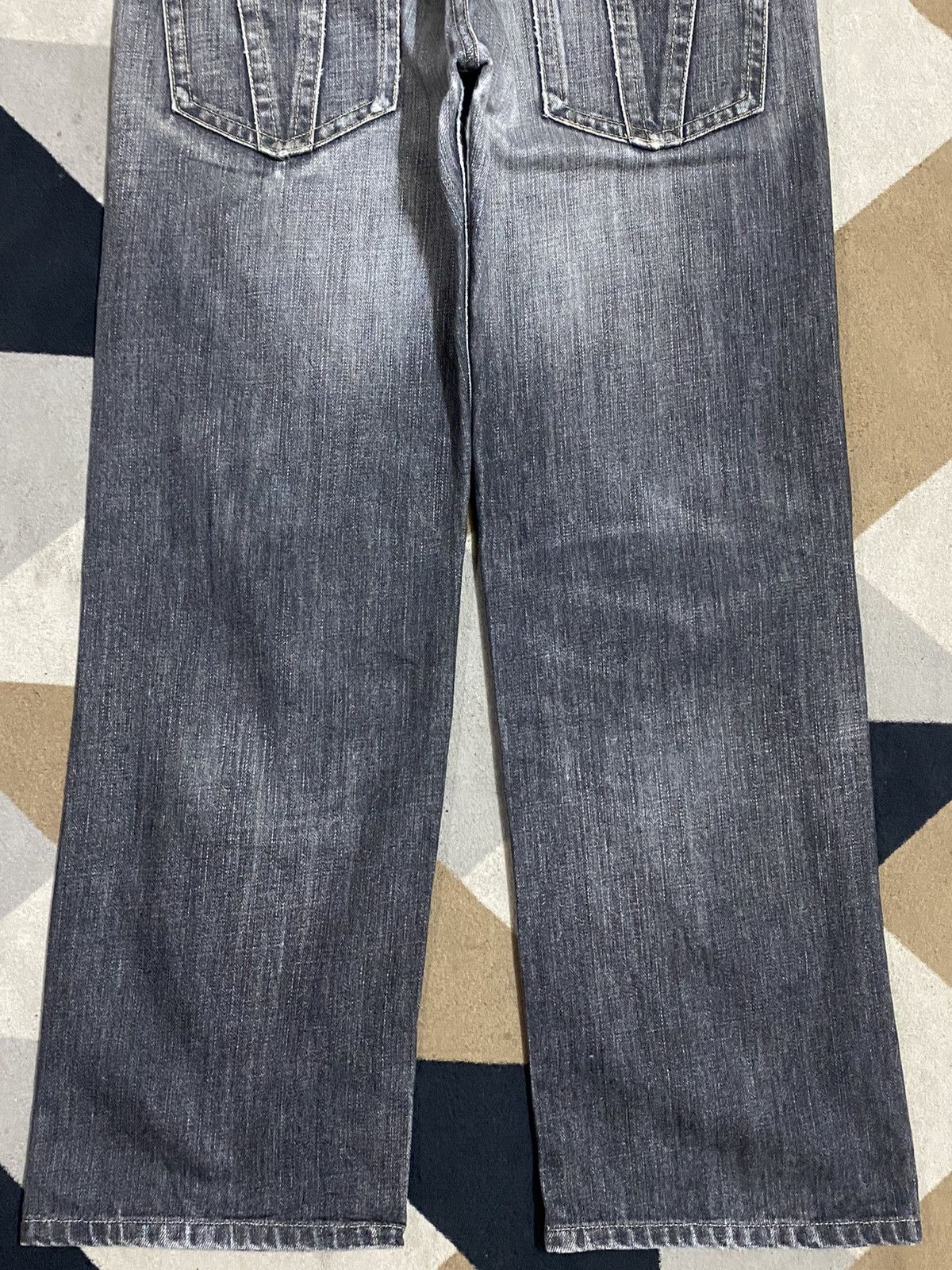 George Vtg JapaneseBrands George Black Denim Whisker Loose Jeans Size US 32 / EU 48 - 6 Thumbnail