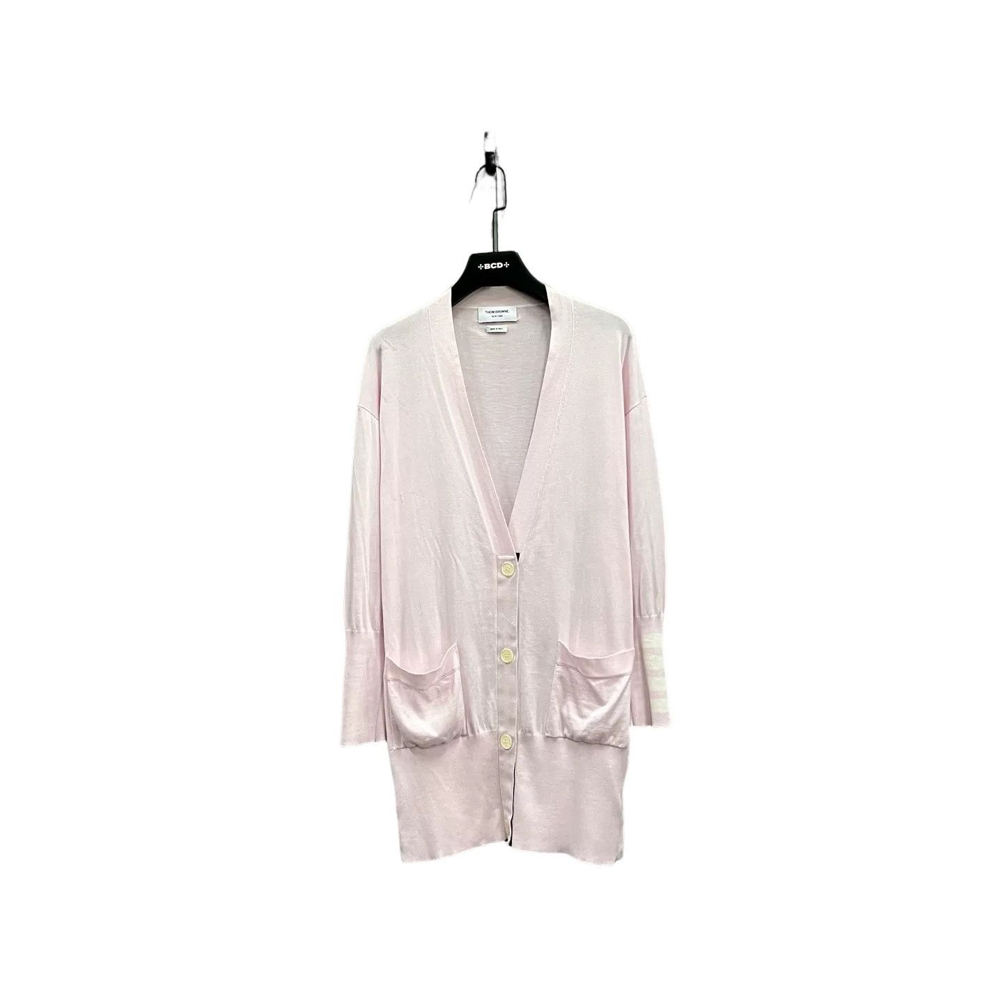 Thom Browne Thom Browne Pink Silk Cotton Cardigan 36 Size XS / US 0-2 / IT 36-38 - 1 Thumbnail