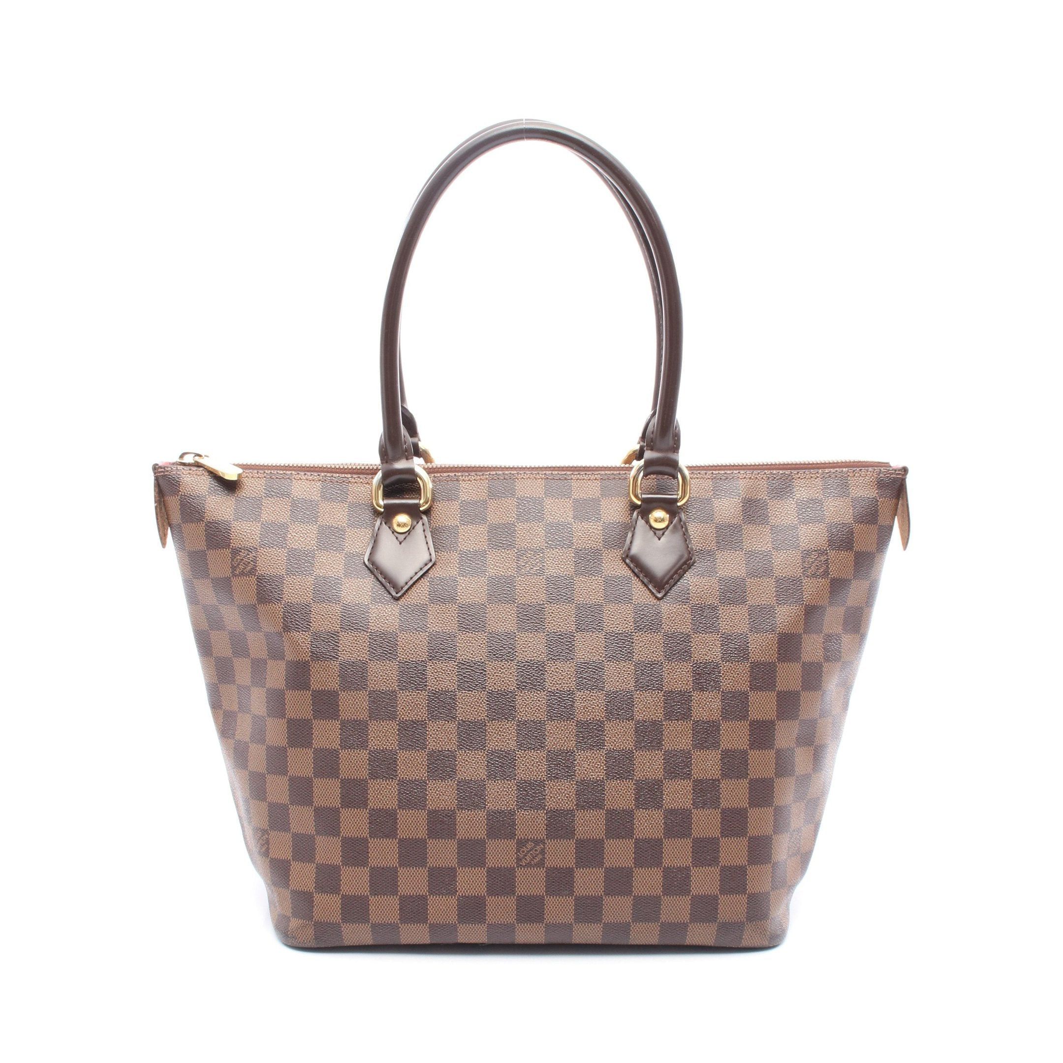 Louis Vuitton Louis Vuitton Saleya Mm Damier Ebene Handbag Tote Bag Leather Brown Size ONE SIZE - 1 Thumbnail