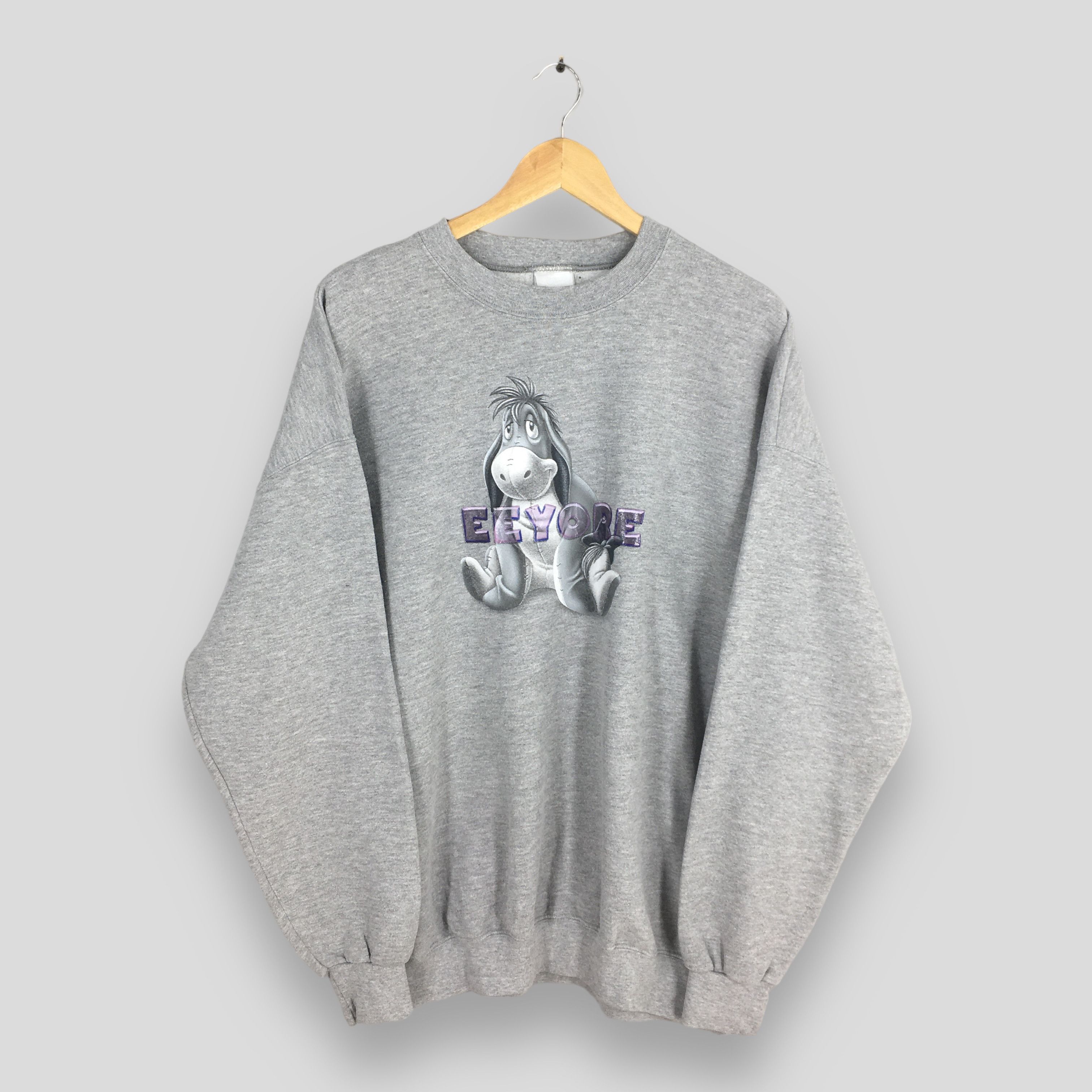 Disney Vintage 90s Eeyore Winnie The Pooh Sweatshirt XXLarge Size US XXL / EU 58 / 5 - 1 Thumbnail