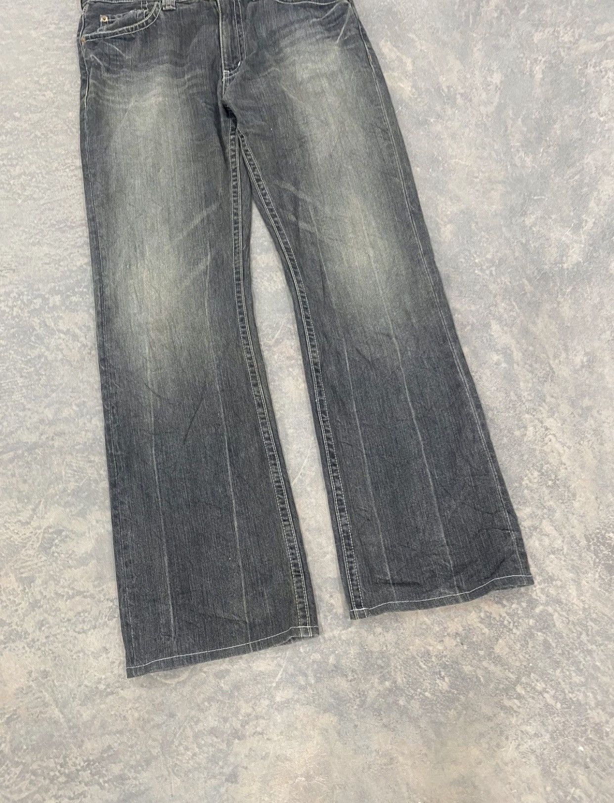 Hysteric Glamour Flareee☠️ Vintage Uniqlo Bootcut Jeans 80s 90s Punk Size US 34 / EU 50 - 2 Thumbnail