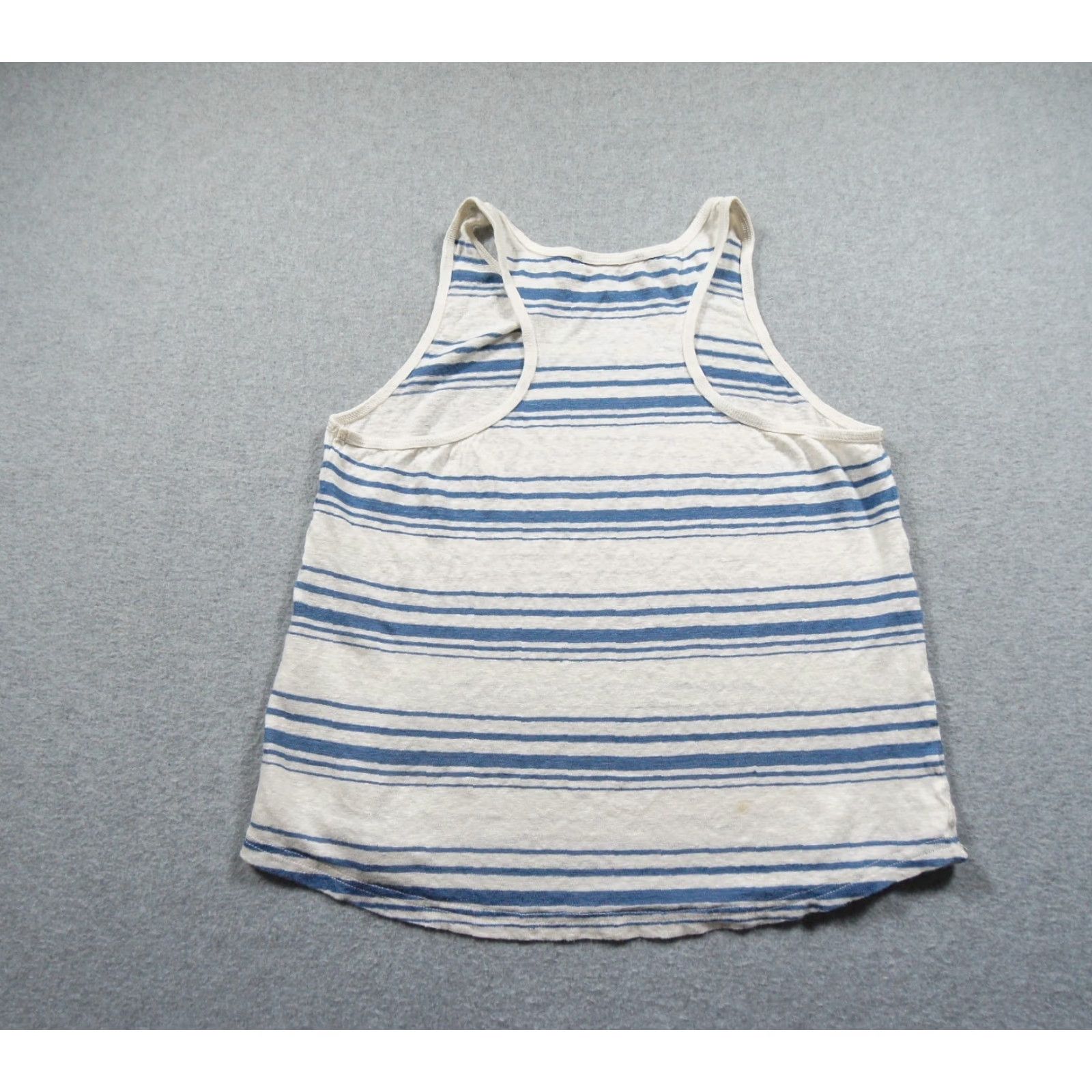 Frame Frame Shirt Womens Medium White Tank Linen Sleeveless Casual Tee Size L / US 10 / IT 46 - 4 Thumbnail