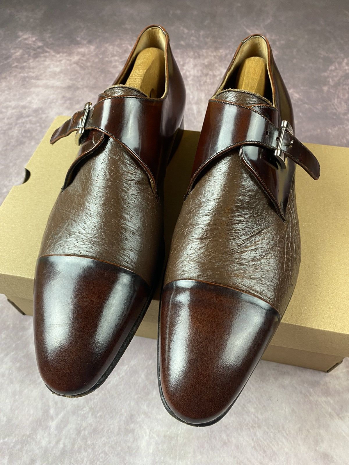 Moreschi Moreschi For Russel Bromley Brown Monk Strap Shoes Uk 9.5 Size US 10.5 / EU 43-44 - 3 Thumbnail