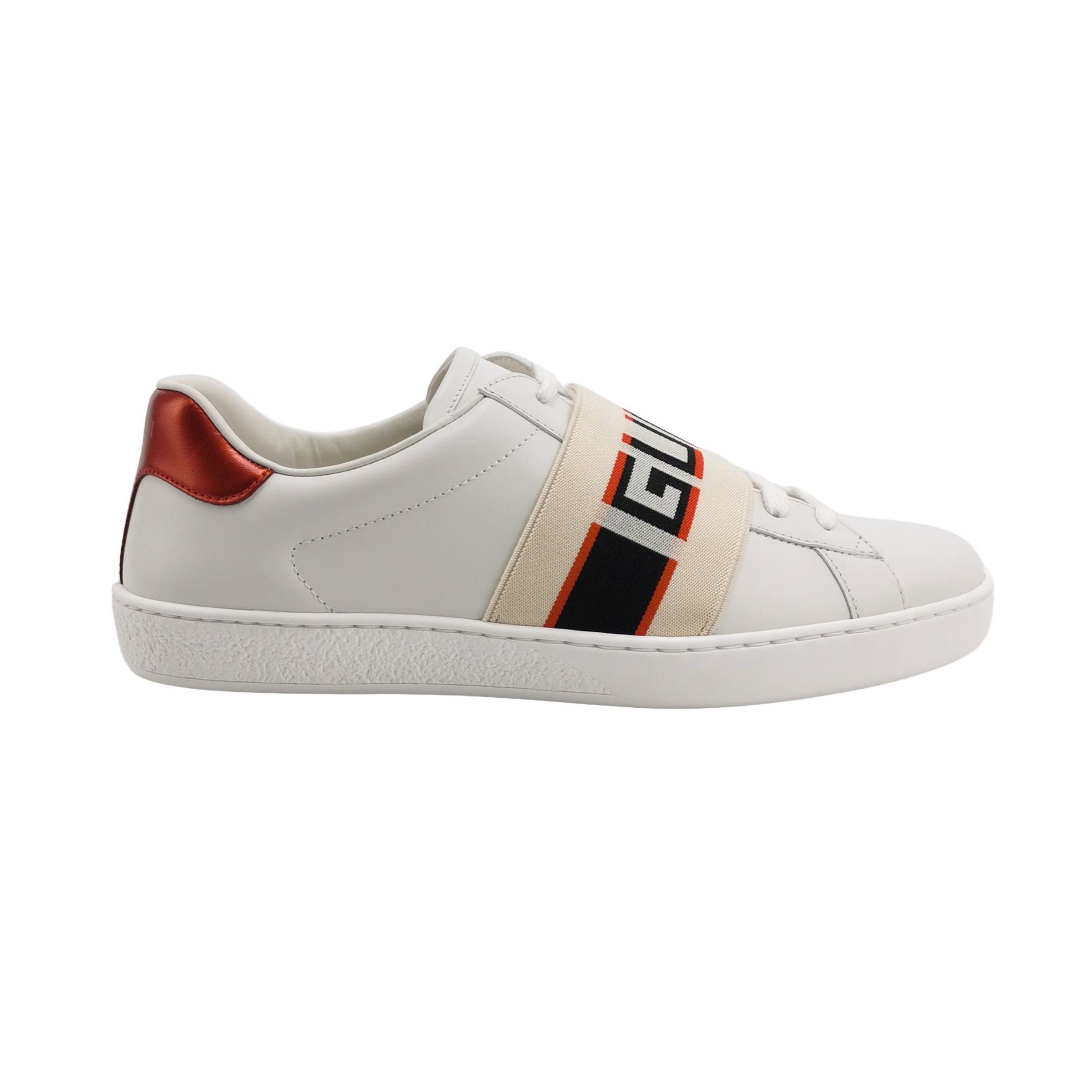 Gucci Gucci Elastic Band Ace Sneakers 38.5 Size US 5.5 / EU 38 - 1 Thumbnail