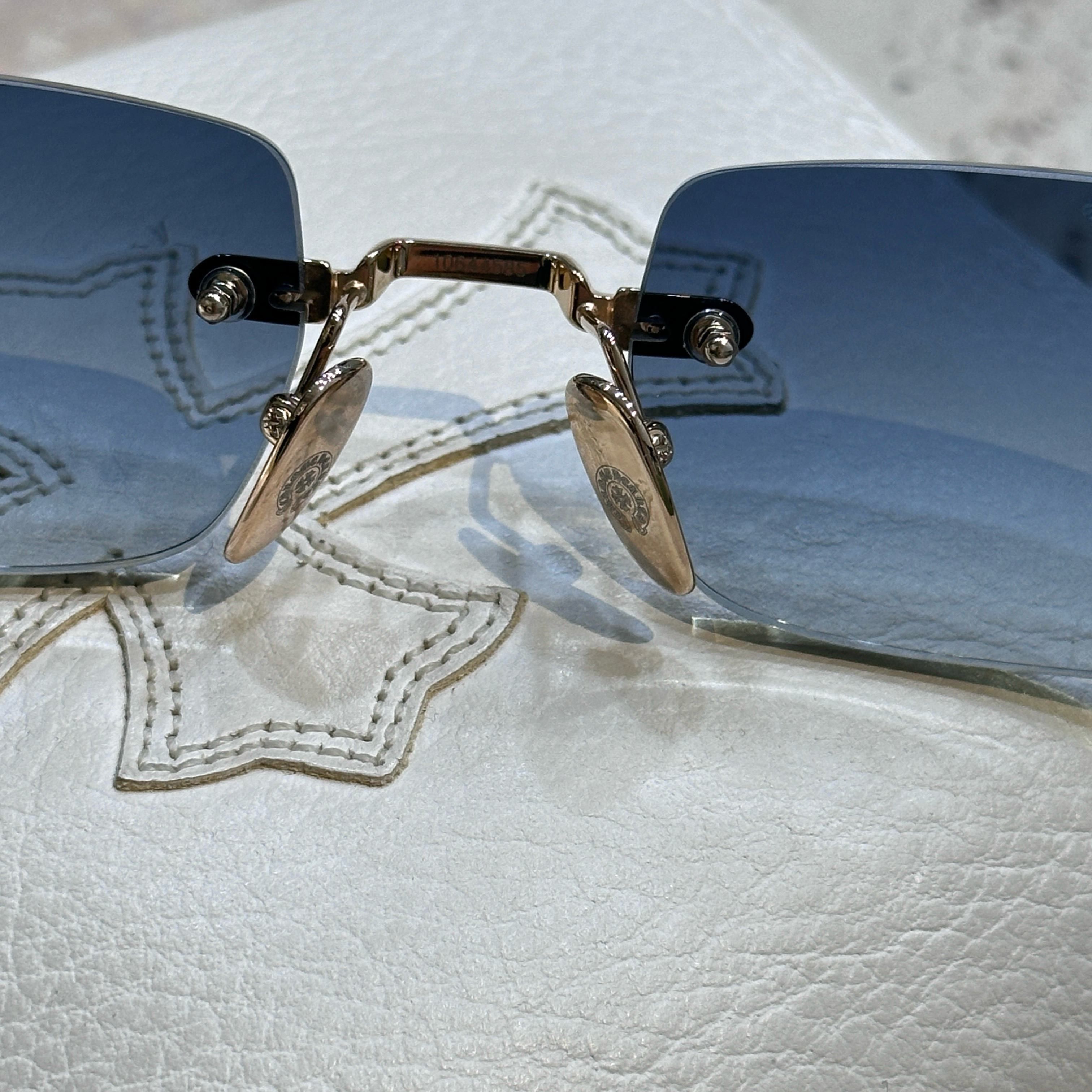 Chrome Hearts CHROME HEARTS DEEP I Gold Plated-Black-Plastic-Sun Size ONE SIZE - 5 Thumbnail