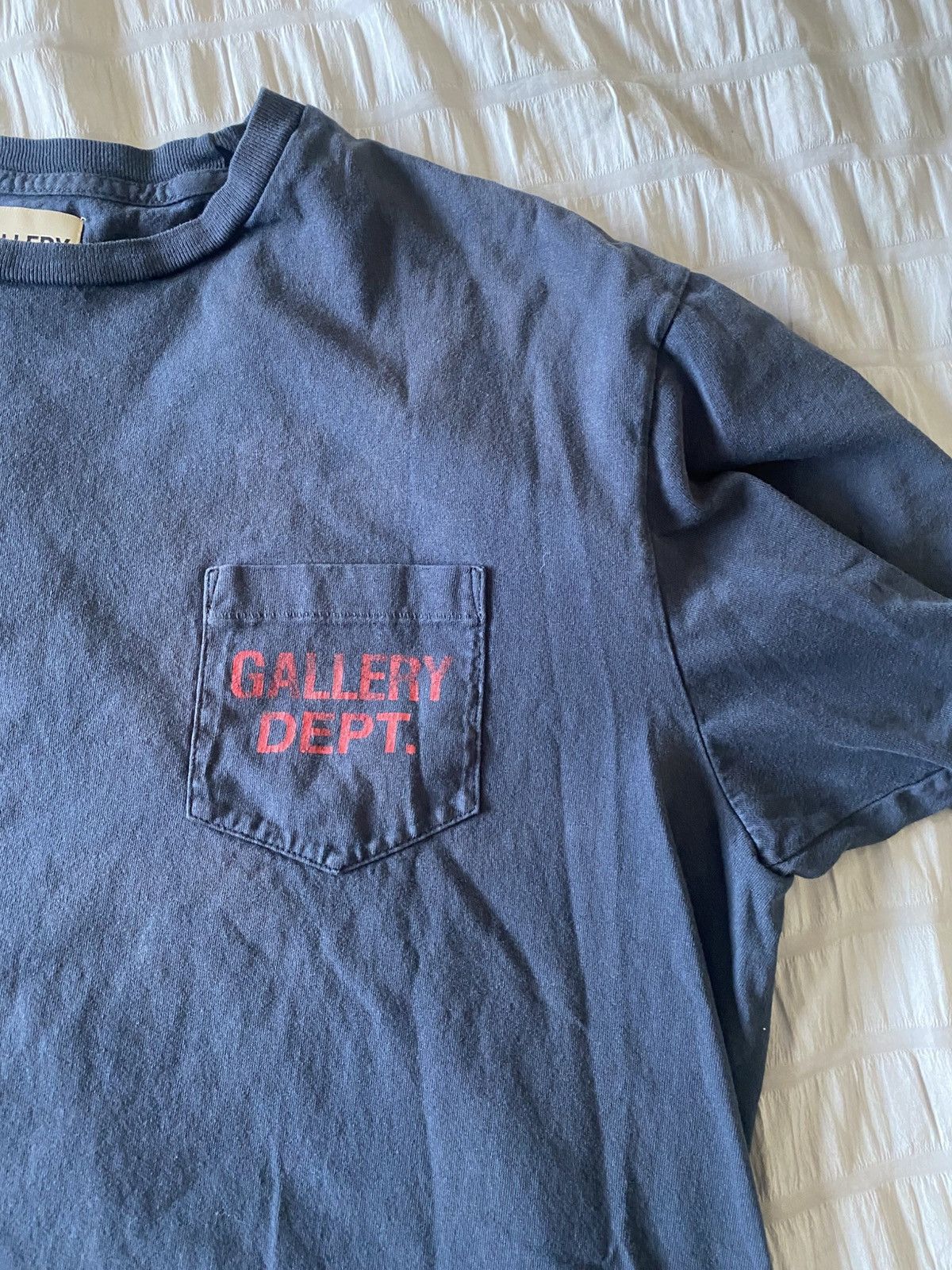 Gallery Dept. Gallery Dept Souvenir Red Logo Navy Blue Tee Size US XL / EU 56 / 4 - 3 Thumbnail